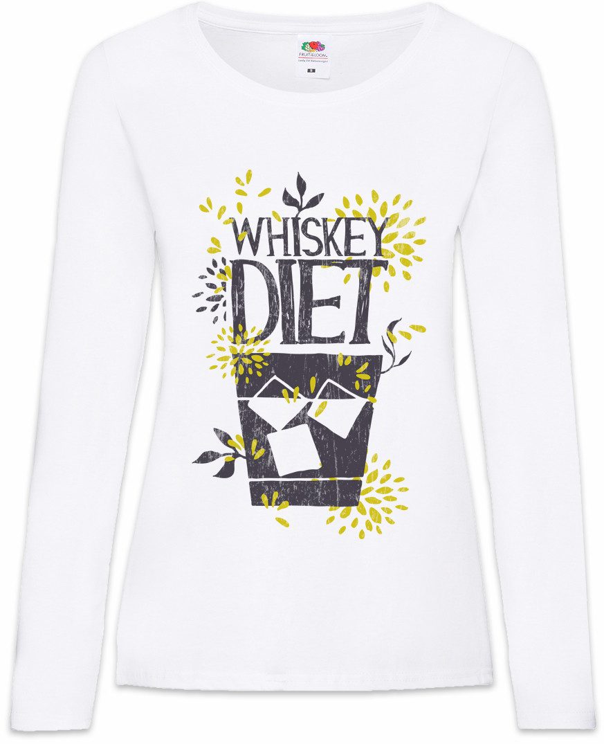 Urban Backwoods Langarmshirt Whisky Diet Damen Langarmshirt Whiskey Single Malt Bourbon Scotch Diät (1-tlg) Jim Jack Irish Alkohol
