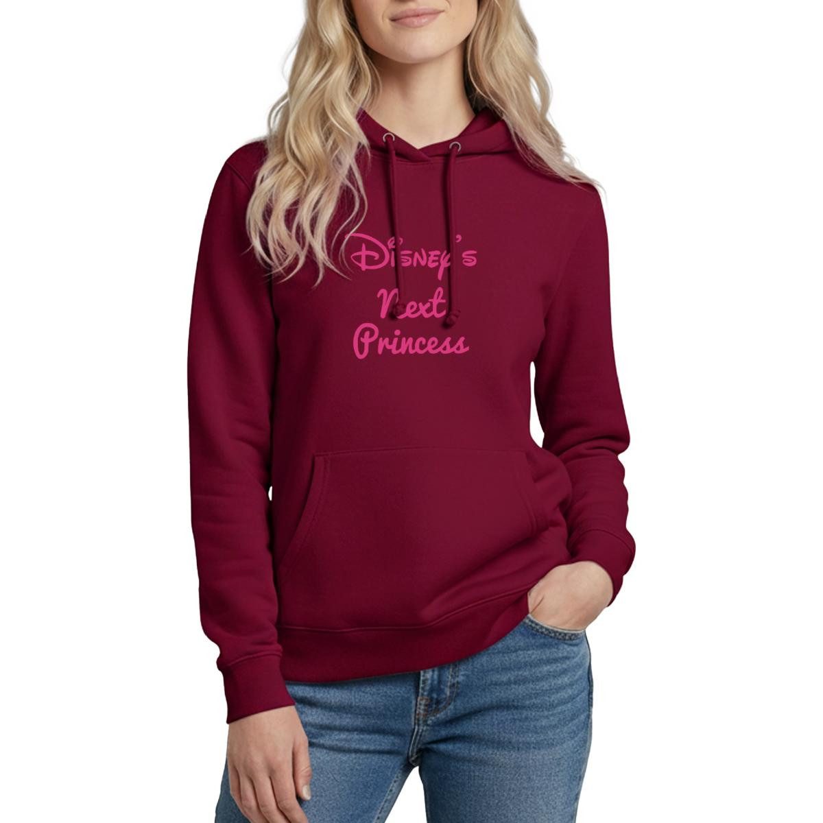 Spreadshirt Hoodie Disney Prinzessinen Disneys Next Princess Damen Hoodie (1-tlg)
