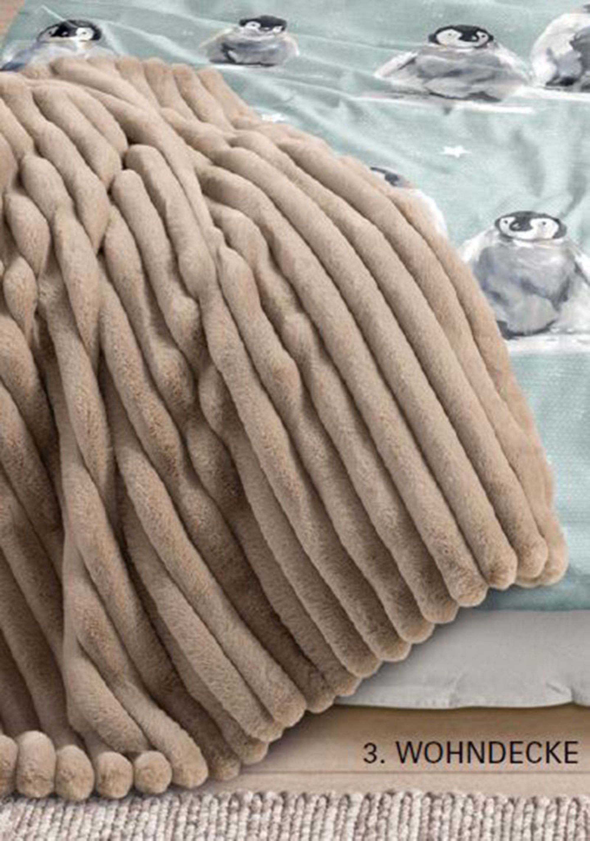 Wohndecke Felldecke Kuscheldecke Flauschdecke Plaid Webpelz 140x200 cm Raya, Sympathica