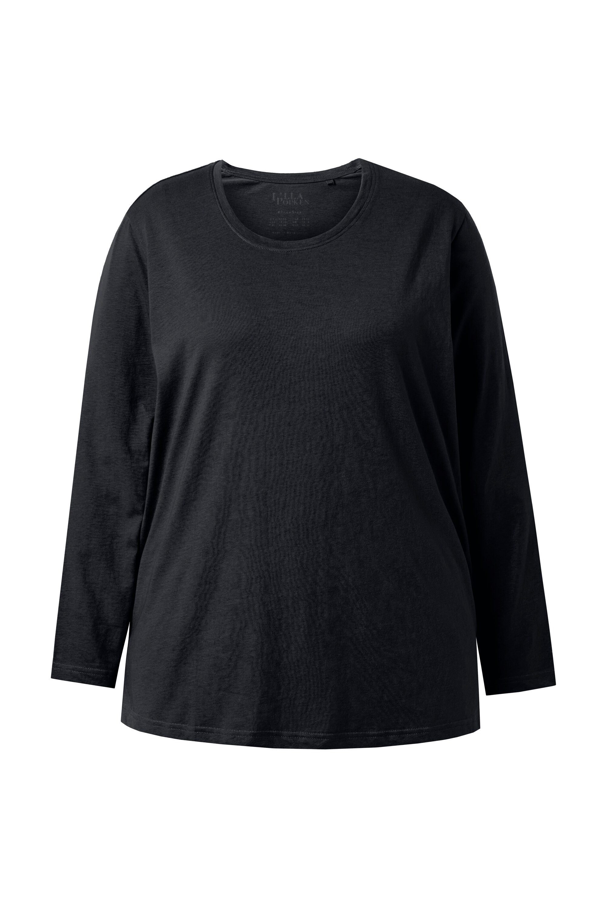 Ulla Popken T-Shirt Shirt Relaxed Rundhalsausschnitt Langarm – Bild 2 von 4