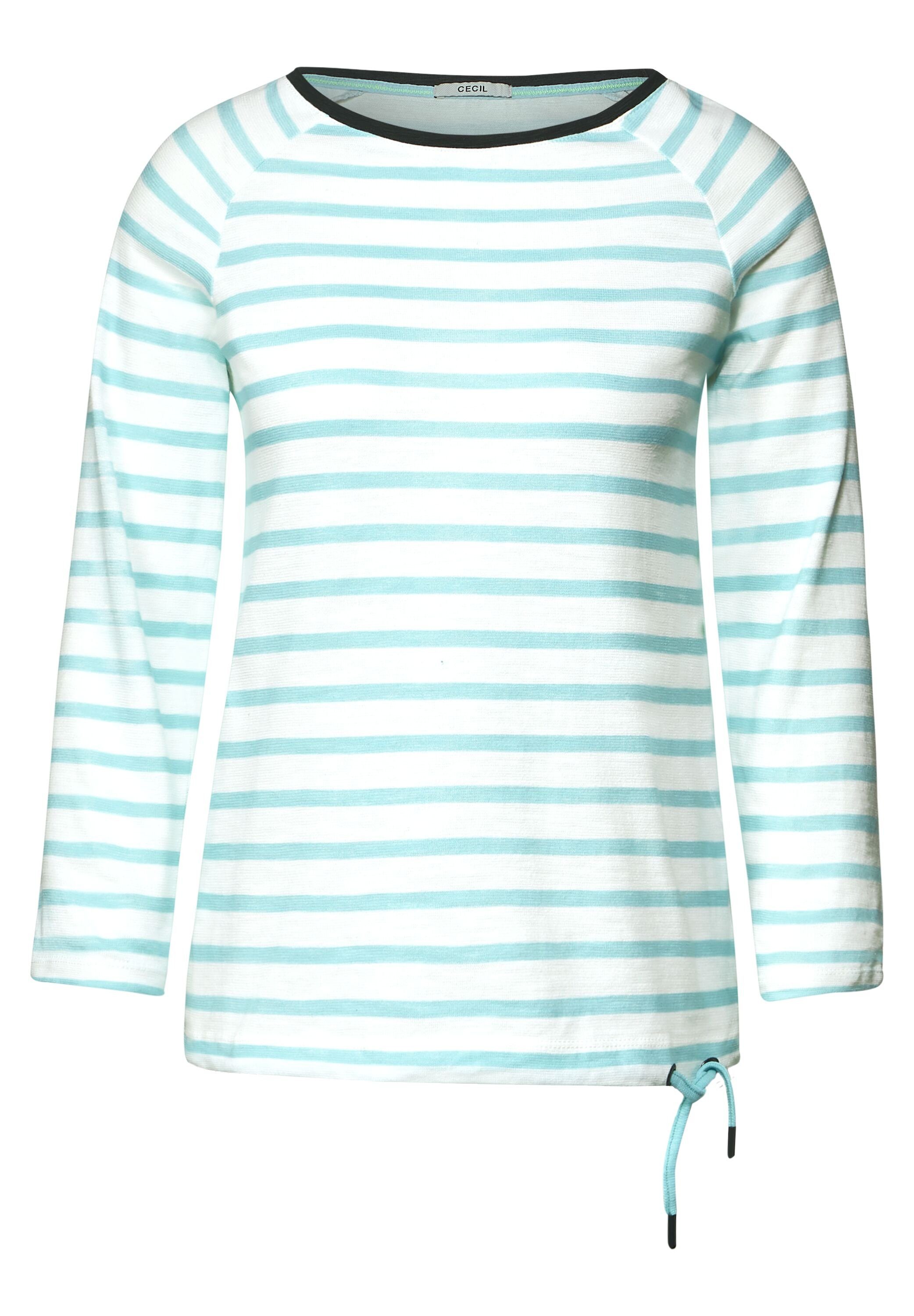 & mint Shirt T-Shirt Langarmshirt clary Cecil Strukturstreifen