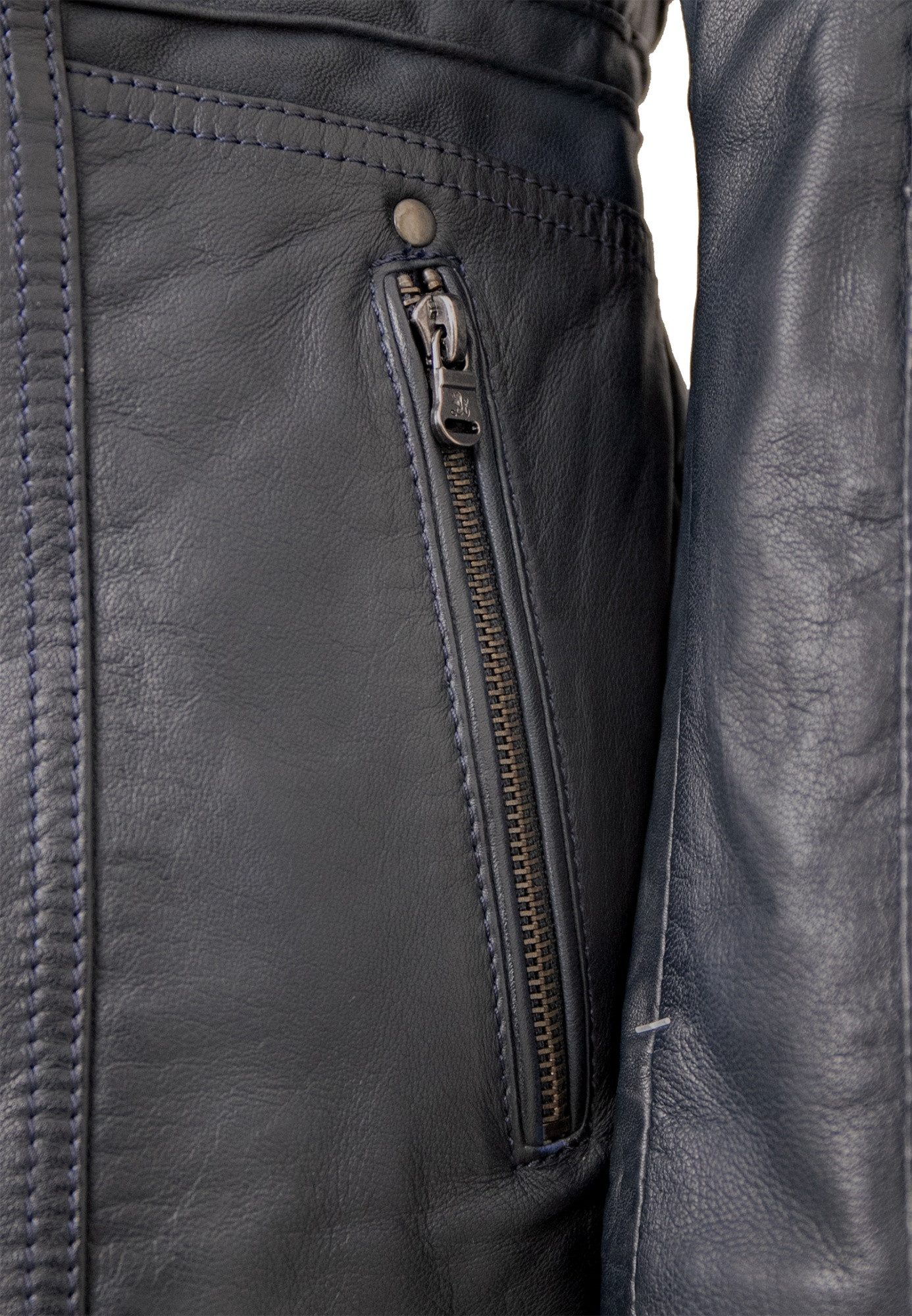 Otto Kern Lederjacke Navara OTTO KERN - Damen Lederjacke Lammnappa navy