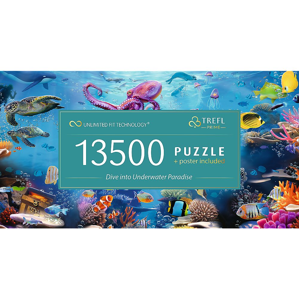 Trefl Puzzle Unterwasserparadies 13500 Teile Puzzle, 13500 Puzzleteile, Made in Europe