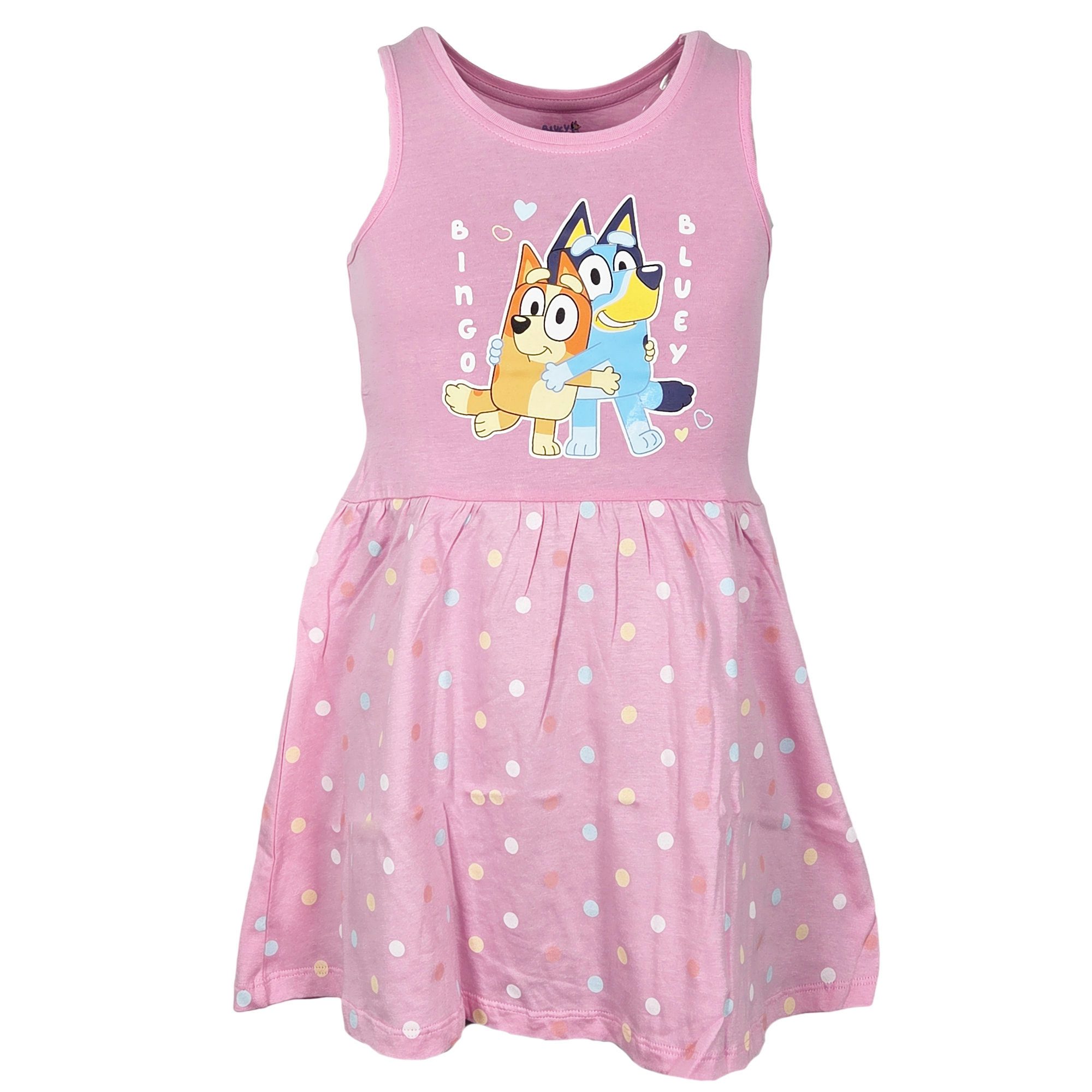 Sommerkleid Bluey Bingo Kinder Mädchen kurzarm Kleid Sommerkleid