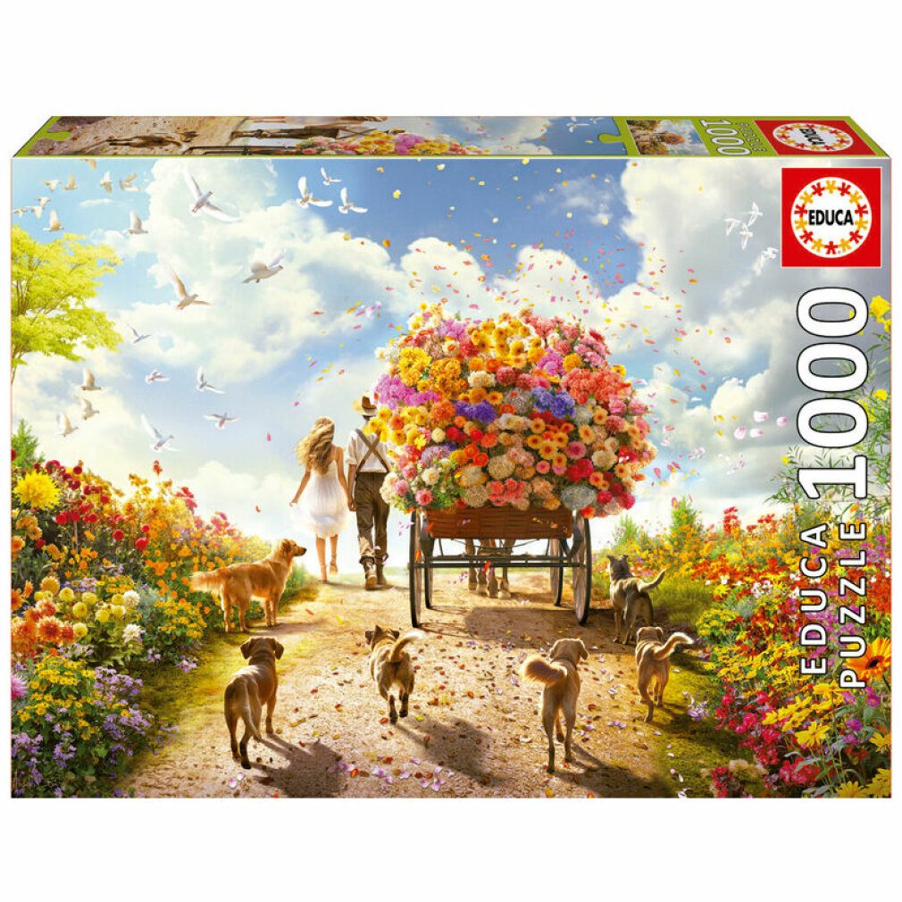 Educa Puzzle Trageblumen-Puzzle 1000Stück, Puzzleteile