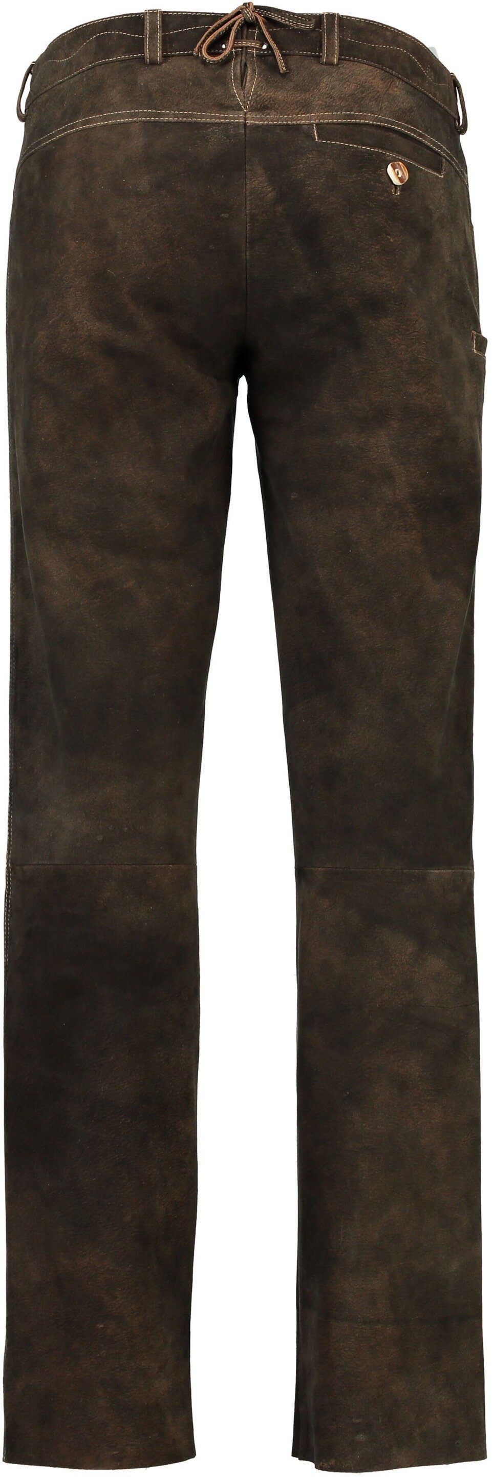 Spieth & Wensky Lederhose SPIETH & WENSKY Leder-Hose Olbrich braun Ziegenleder