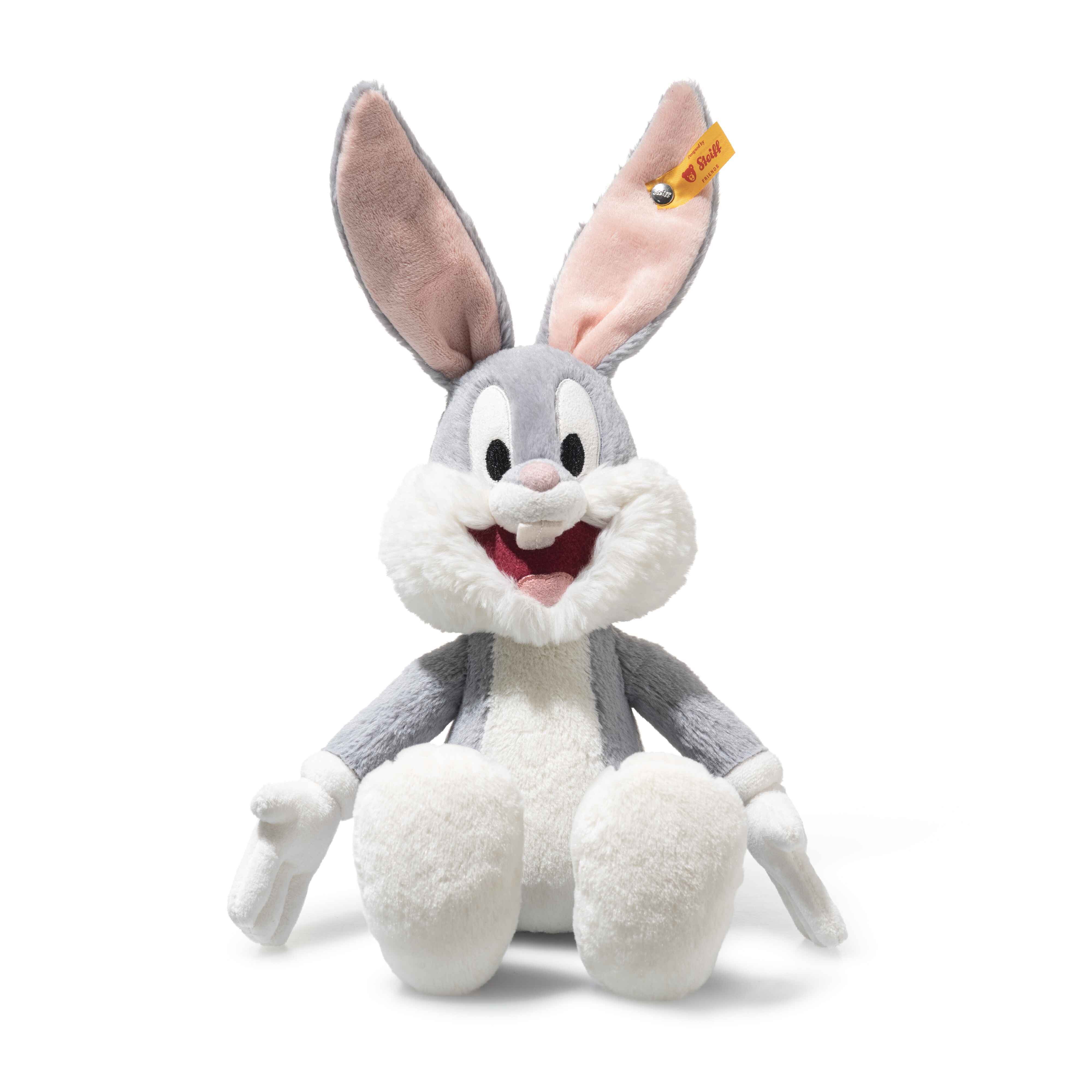 Steiff Kuscheltier Bugs Bunny, grau/weiß
