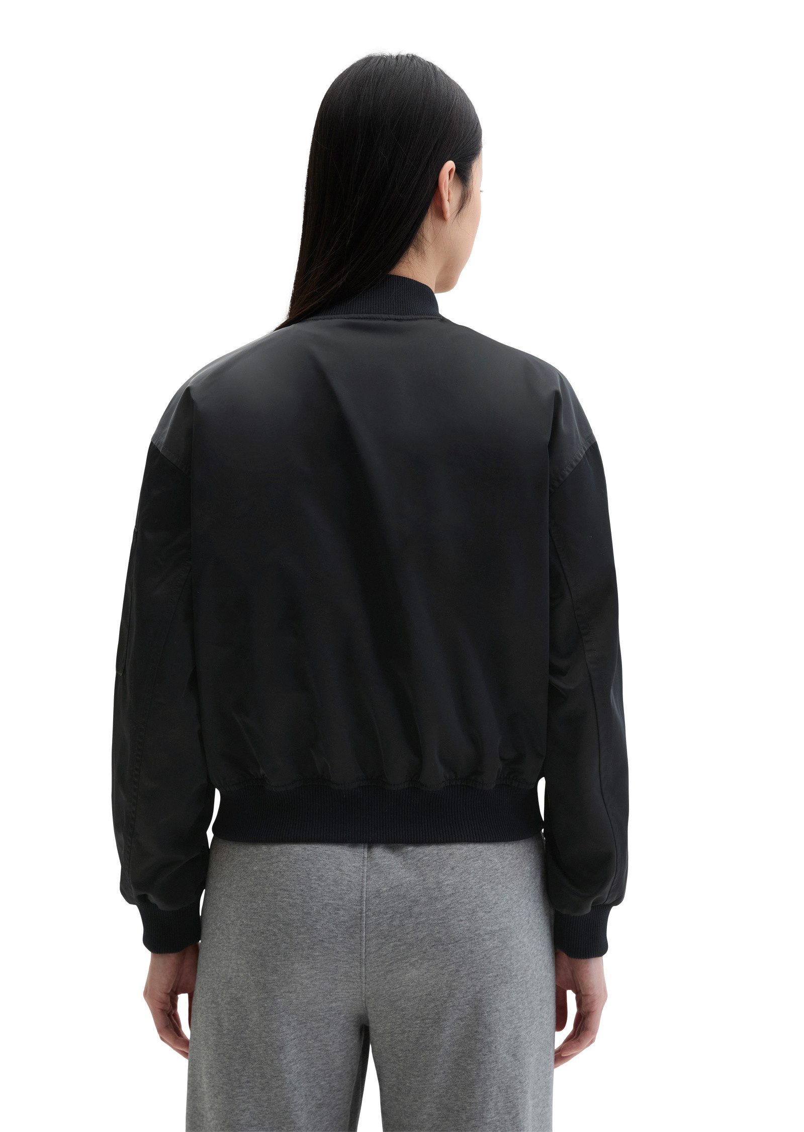 Marc O'Polo Outdoorjacke aus recyceltem Shiny-Polyester-Twill