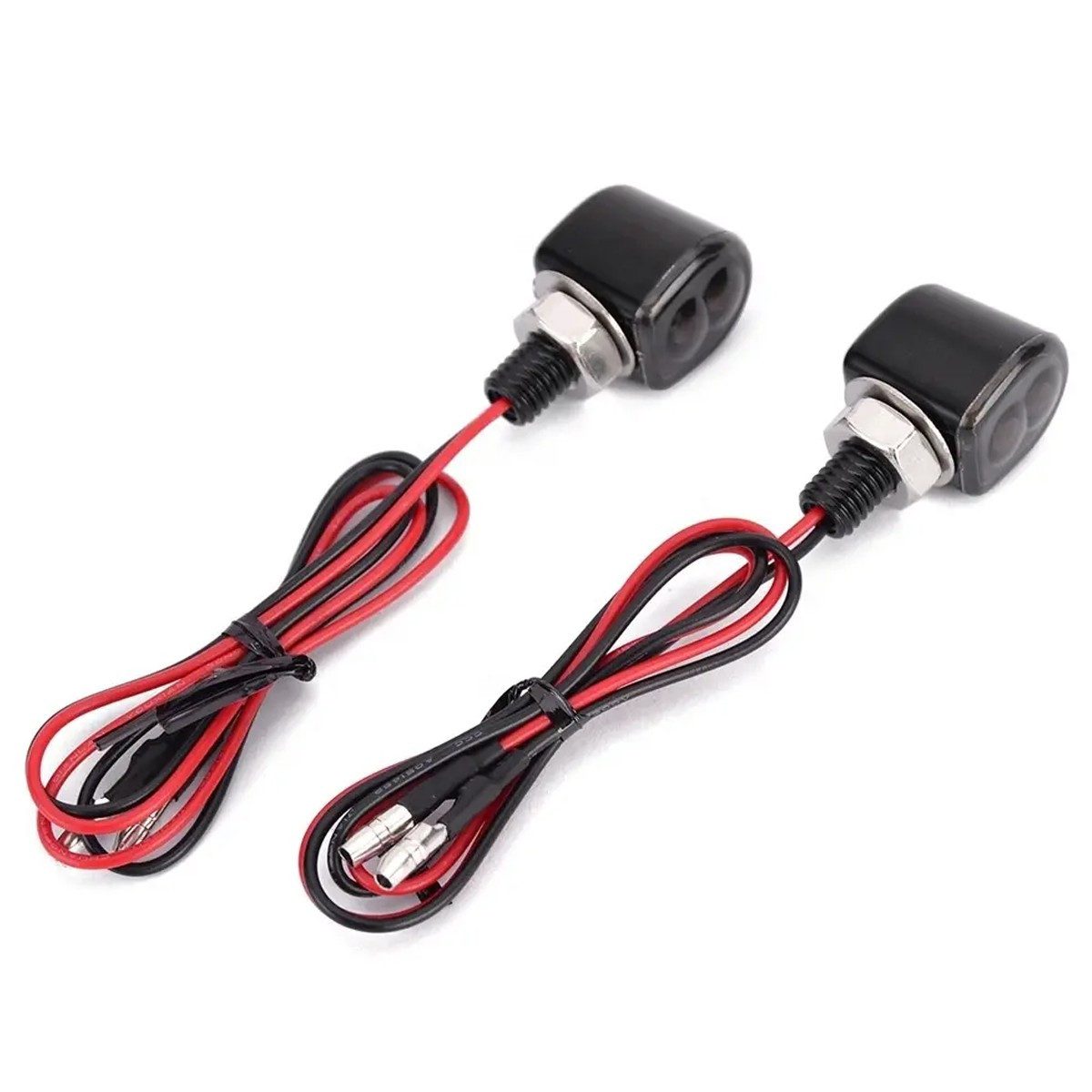 Lumitecs Blinker LED Mini Blinker Motorrad FR12 ECE 2 Stück schwarz getönt