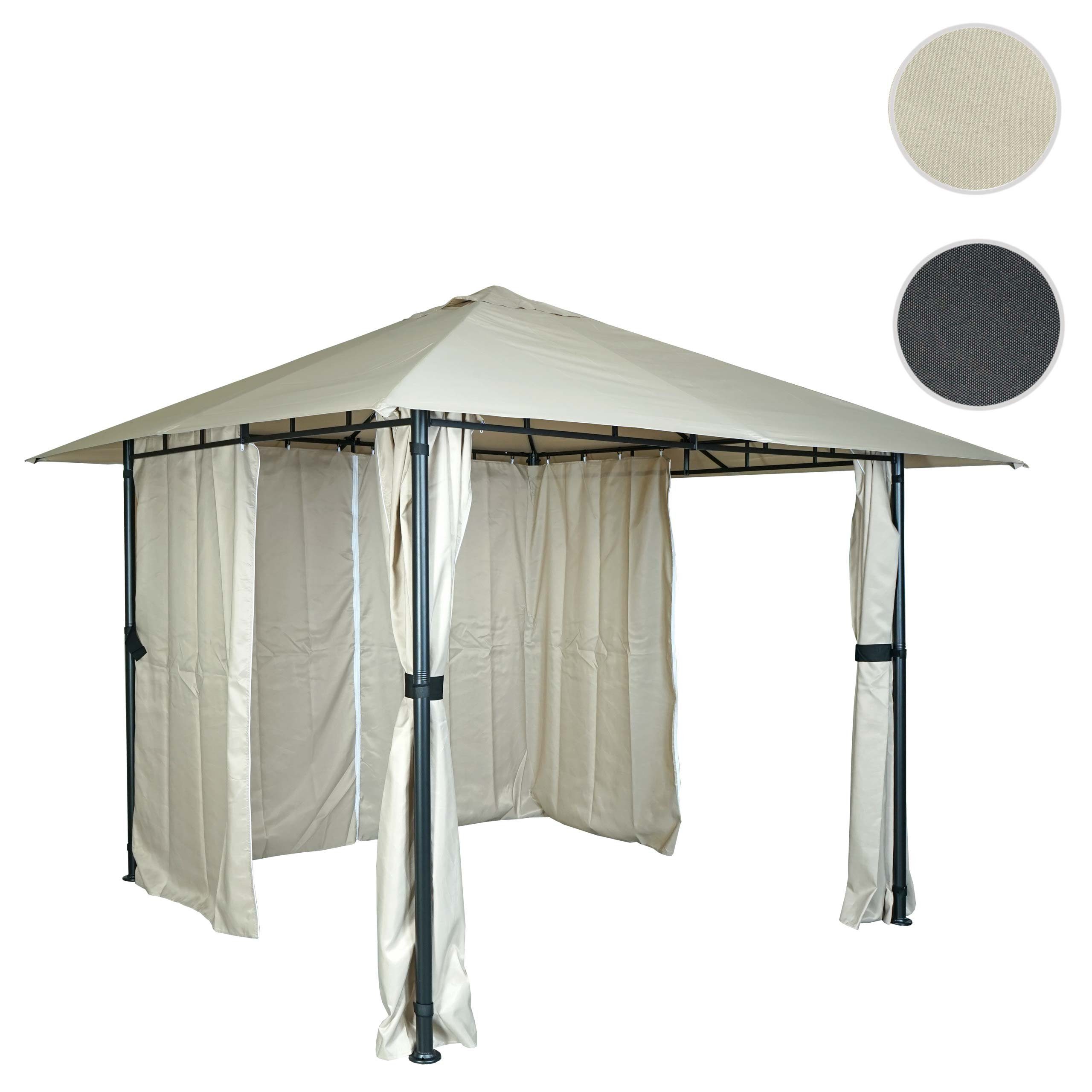 MCW Pergola MCW-J63 - 3x3, BxTxH: 300x300x255 cm, (1-tlg), Dach mit UV-Schutz UV30+