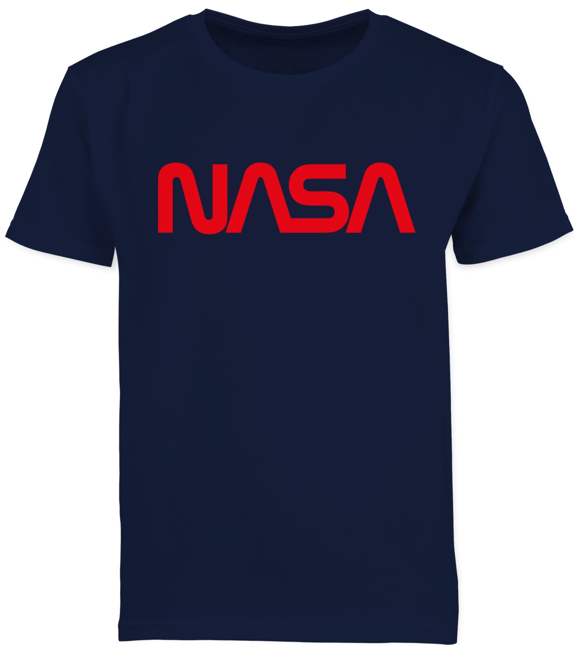 Shirtracer Astronaut Co 1 Dunkelblau Mondlandung Kinderkleidung - Nasa Raumfahrt T-Shirt Weltraum und