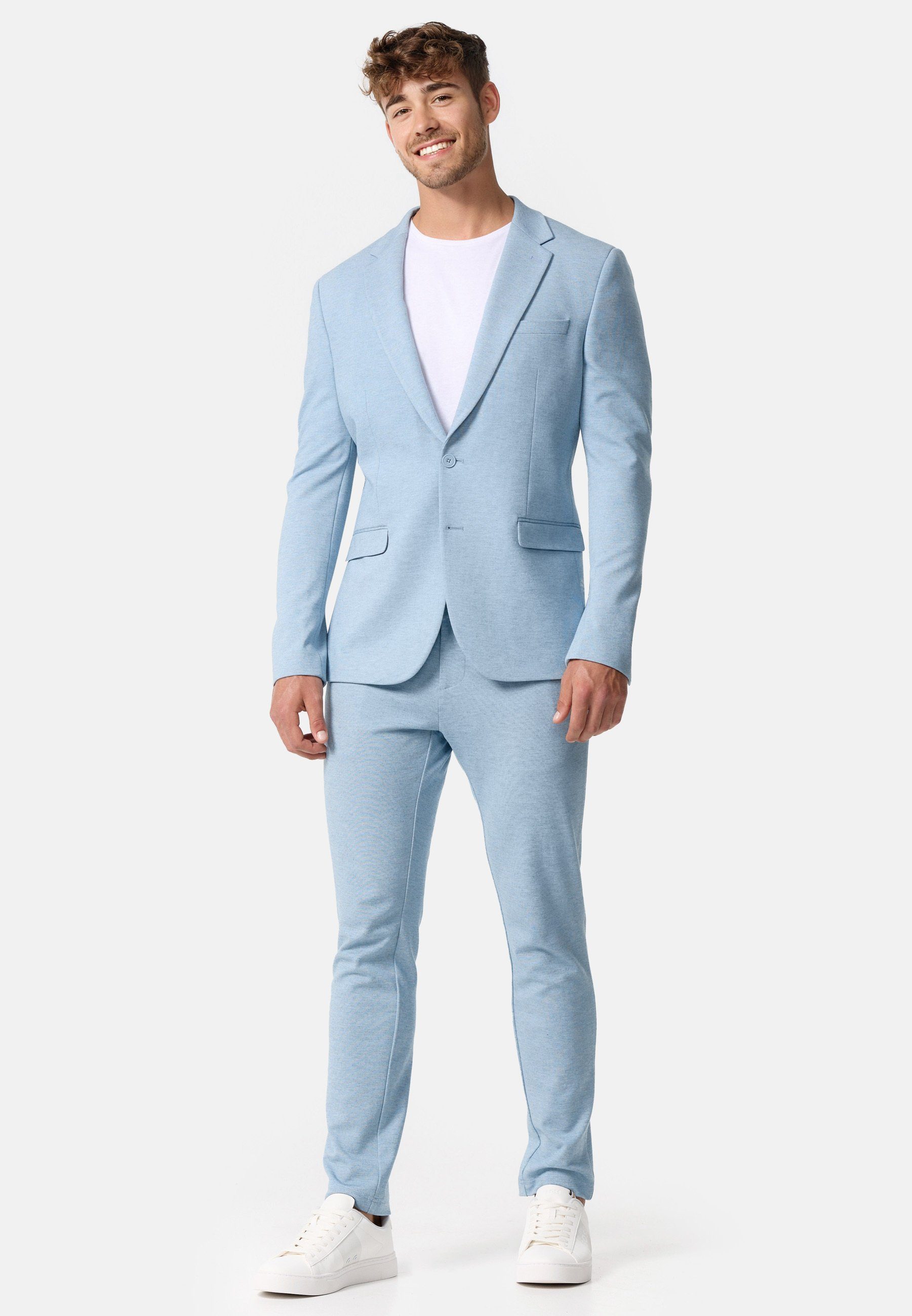 Jeff Anzugsakko Herren JFEzra Sakko Herrensakko Jacket mit schmal geschnittenem Revers