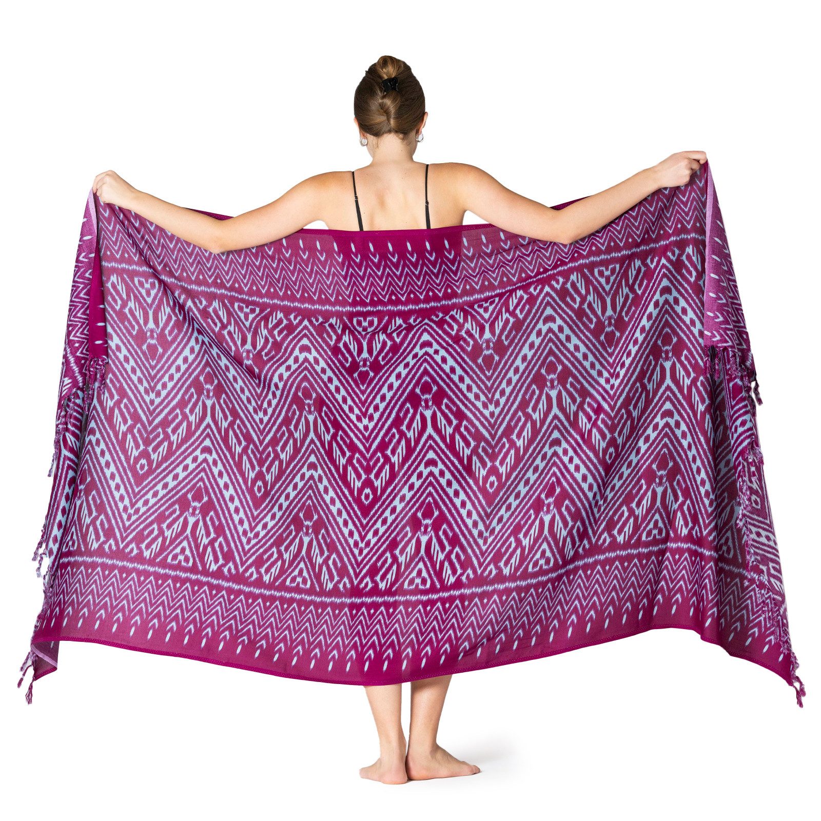 PANASIAM Pareo Sarong mit besonderem Ikat-Muster günstig online kaufen
