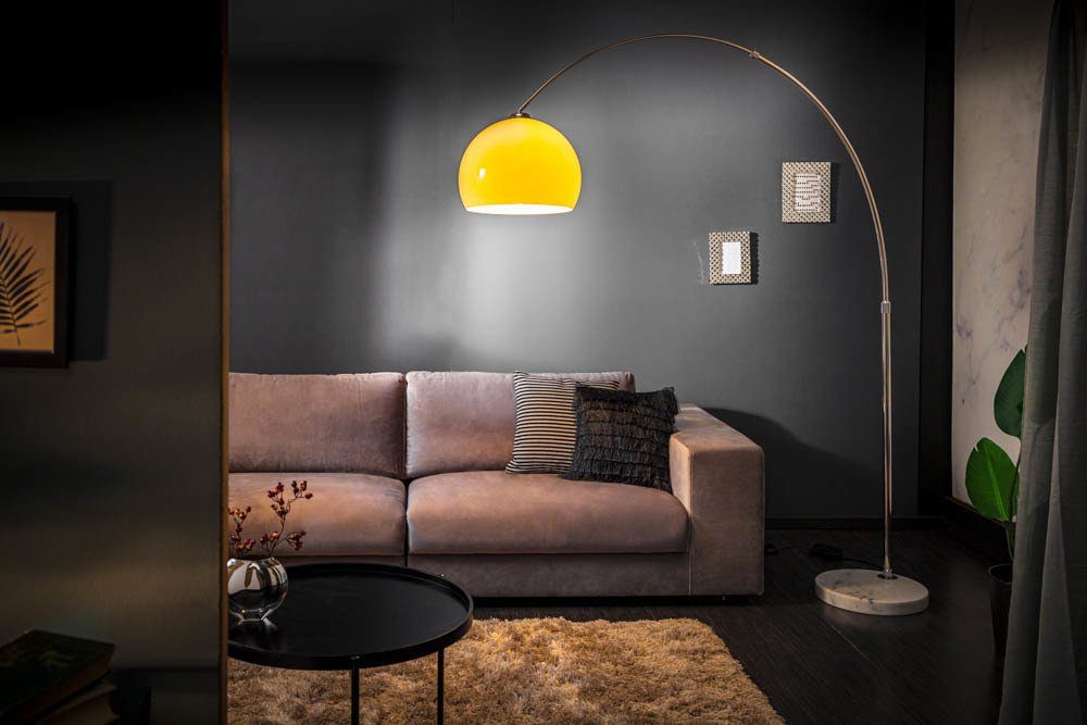 riess-ambiente Bogenlampe LOUNGE DEAL 175-205cm orange, ohne Leuchtmittel, Wohnzimmer · Metall · verstellbar · Modern Design