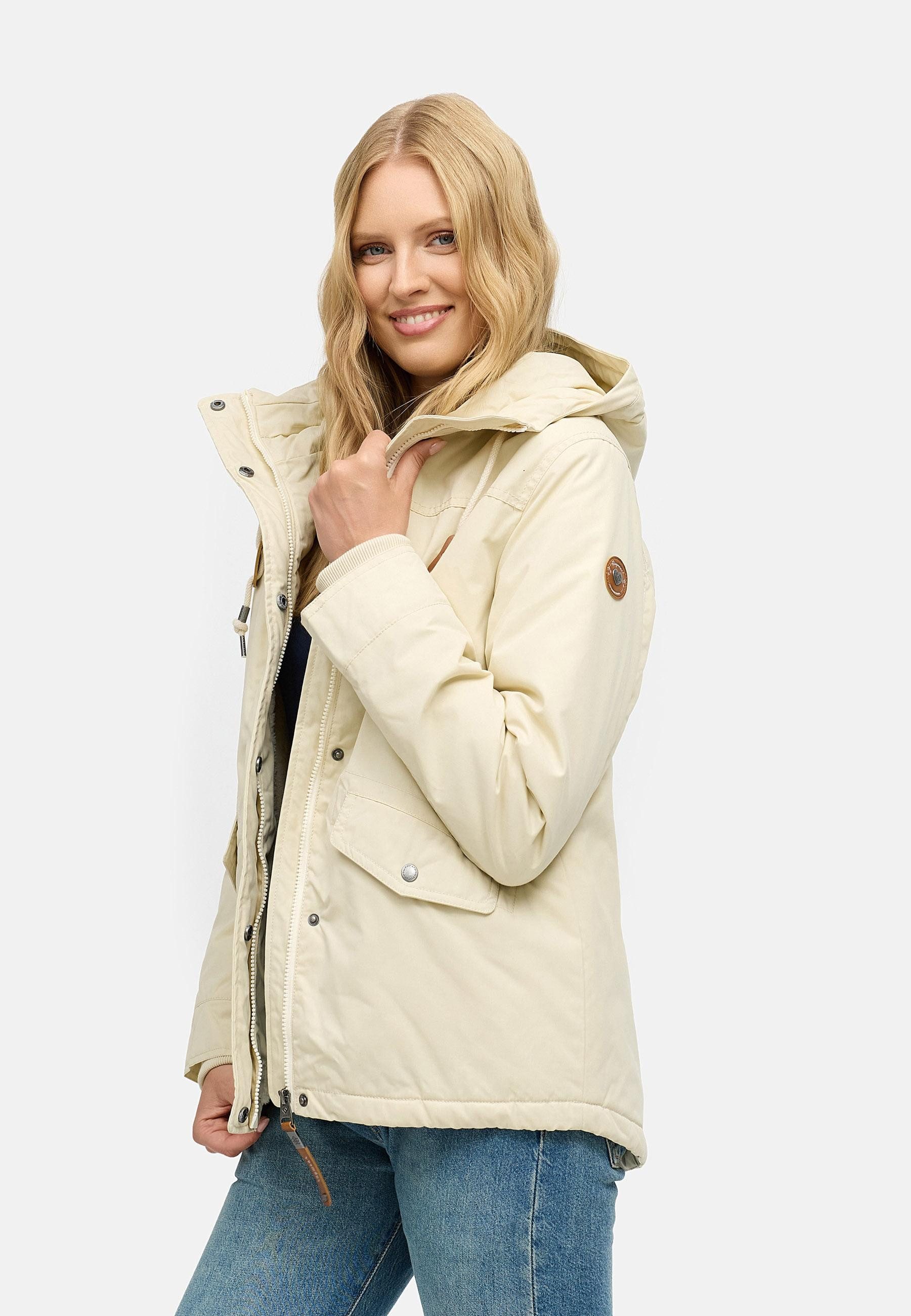 Ragwear Winterjacke Parkker Warm YOUMODO Winter Parka mit kuscheligem Teddy-Innenfutter