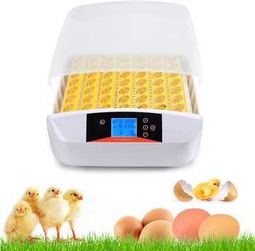 LUCKZON Reptilieninkubator Inkubator Brutmaschine Vollautomatisch 42-56 Eier Motorbrüter Geflügel, Temperatur- und Feuchtigkeitsanzeige, Automatische Eierdrehung
