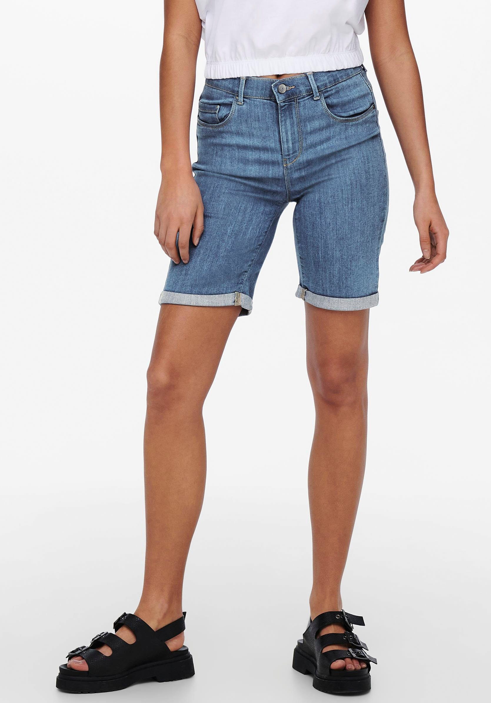 ONLY Jeansshorts ONLRAIN LIFE MID LONG DNM SHORTS NOOS | Jeansshorts