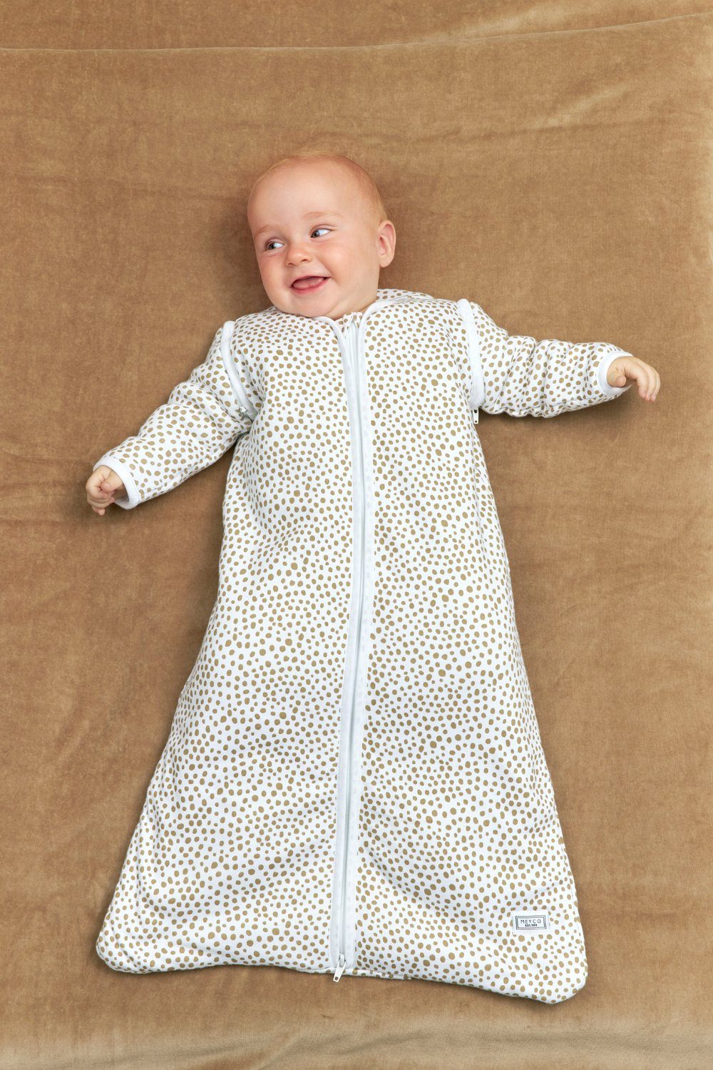 Baby Babyschlafsack (1 Meyco Cheetah tlg), Taupe 70cm