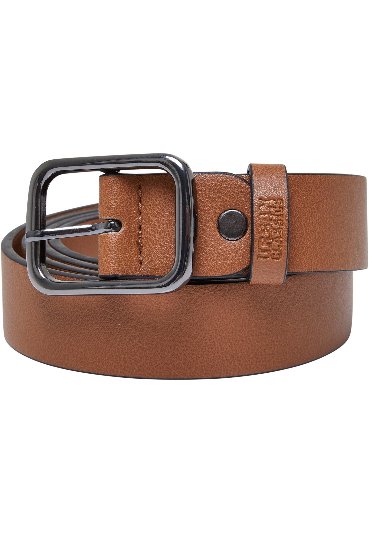 URBAN CLASSICS Synthetic Buckle Business Hüftgürtel Accessoires Leather Belt brown Thorn