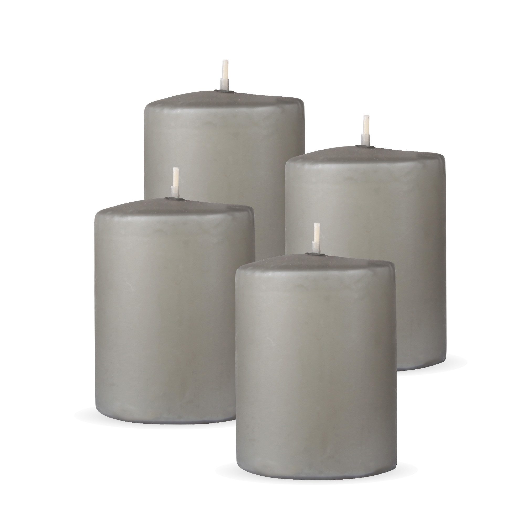 HS Candle Stumpenkerze Säulenkerze Ø7cm (4-tlg), Wachskerzen - unparfümiert günstig online kaufen