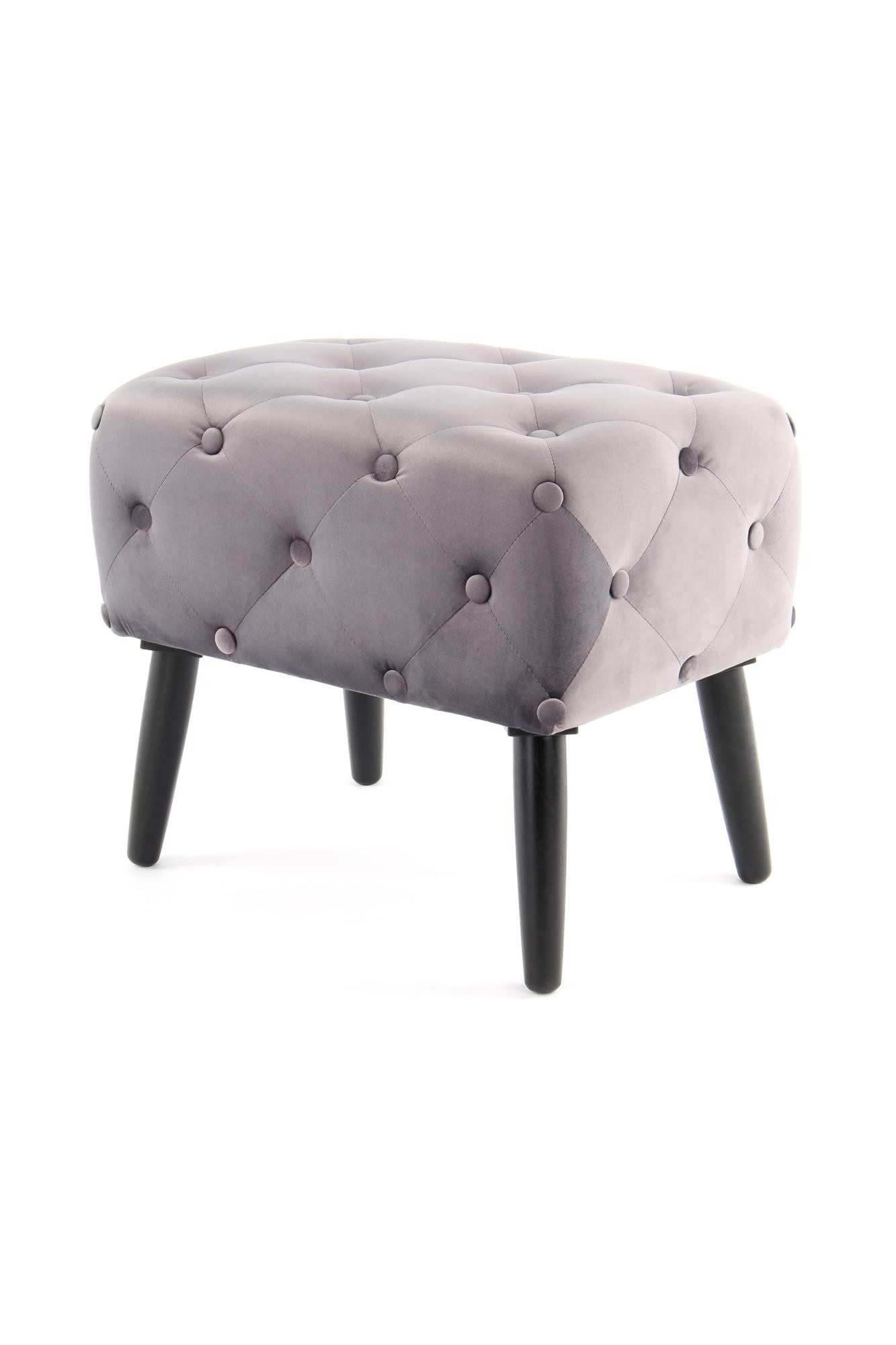 Qiyano Hocker Lounge Sitzbank Menami Grau günstig online kaufen