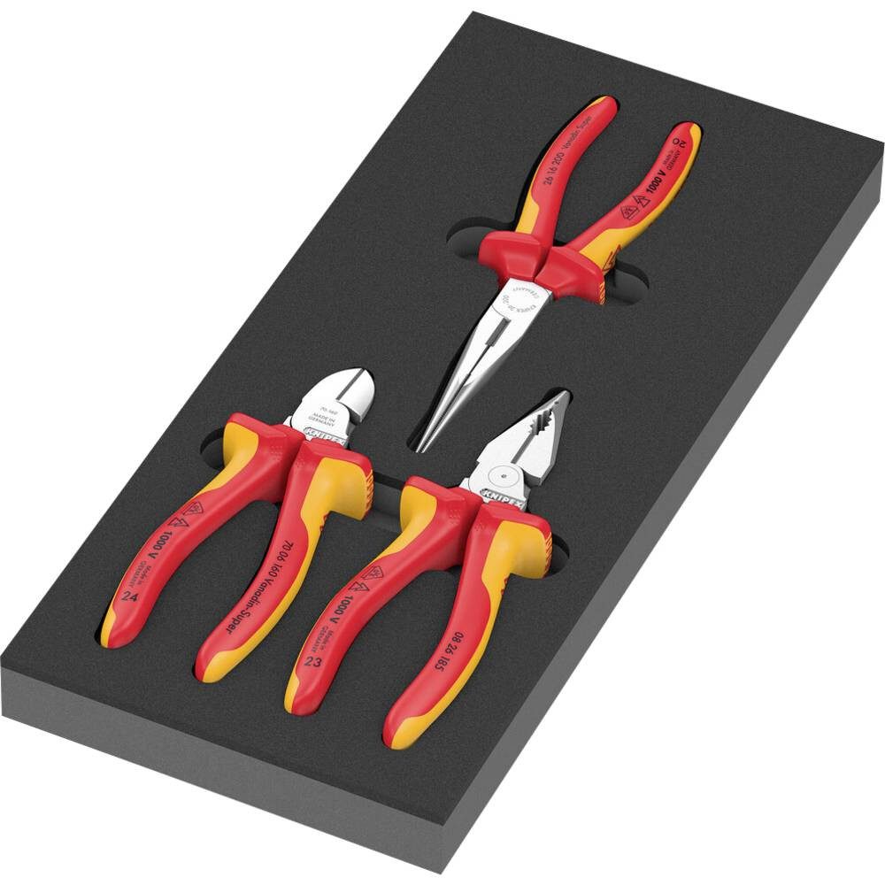 Wera Zangenset Schaumstoffeinlage KNIPEX Zangen Set VDE 1 05150184001