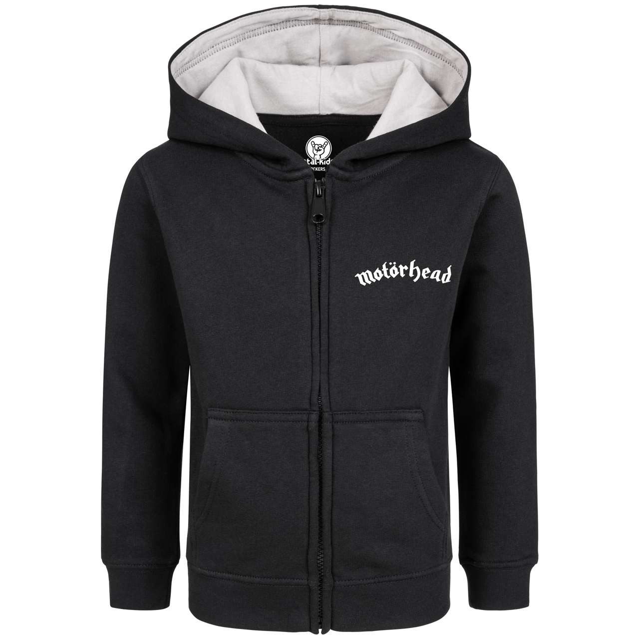 Metal Kids Kapuzensweatjacke mit Motörhead (Born to Lose) Aufdruck für Kinder von 2–14 Jahren