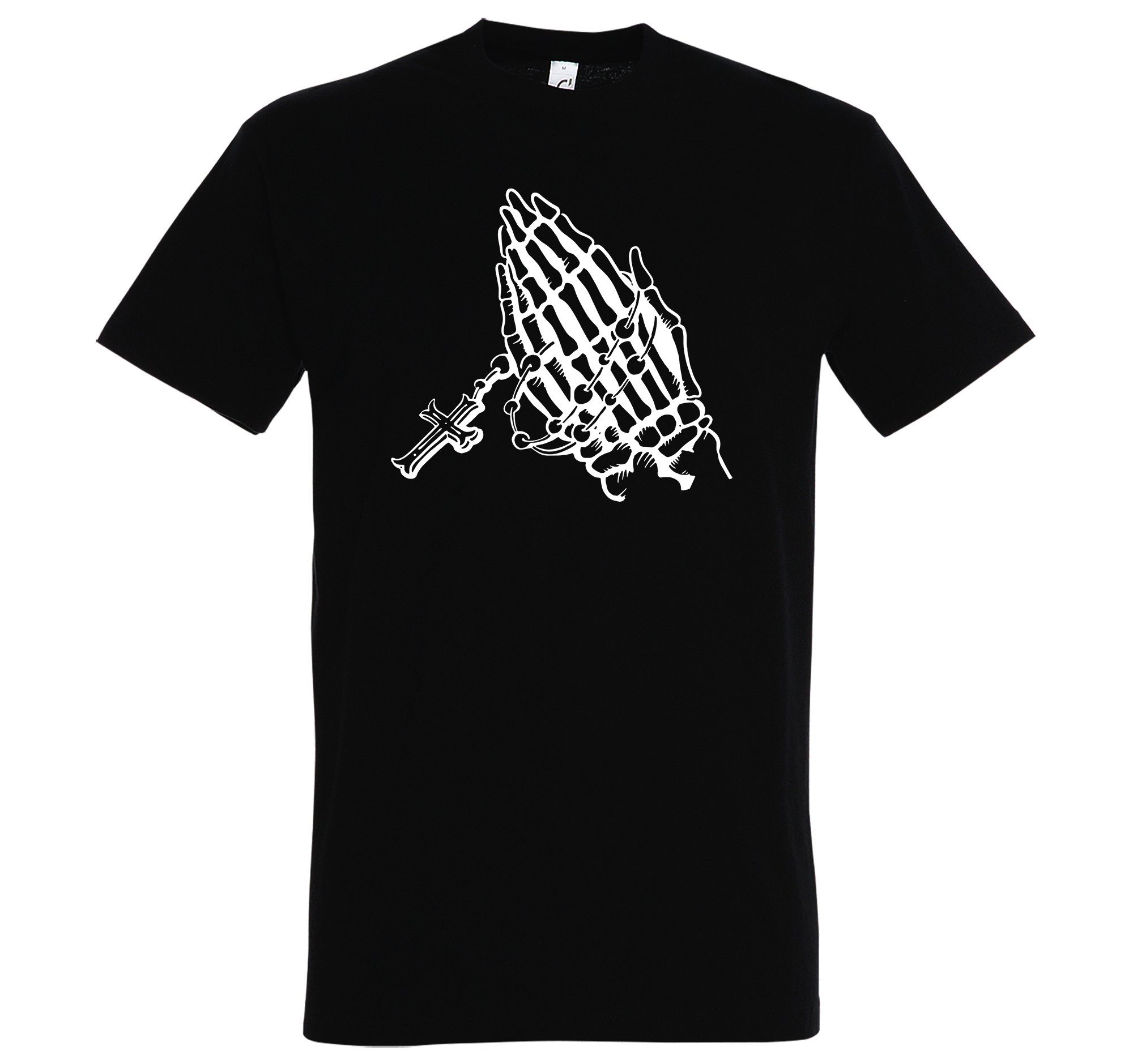 Youth Designz T-Shirt Pray Beten Gläubig Herren Shirt mit coolem Frontprint Schwarz