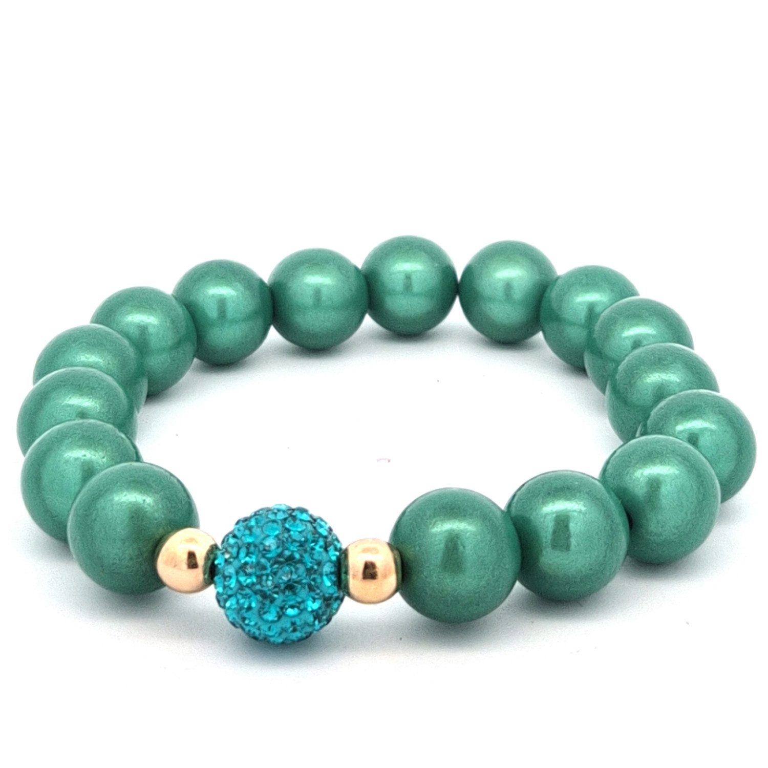 Impala Perlenarmband Funky, 3D Perlenarmband mit Glitzerkugel