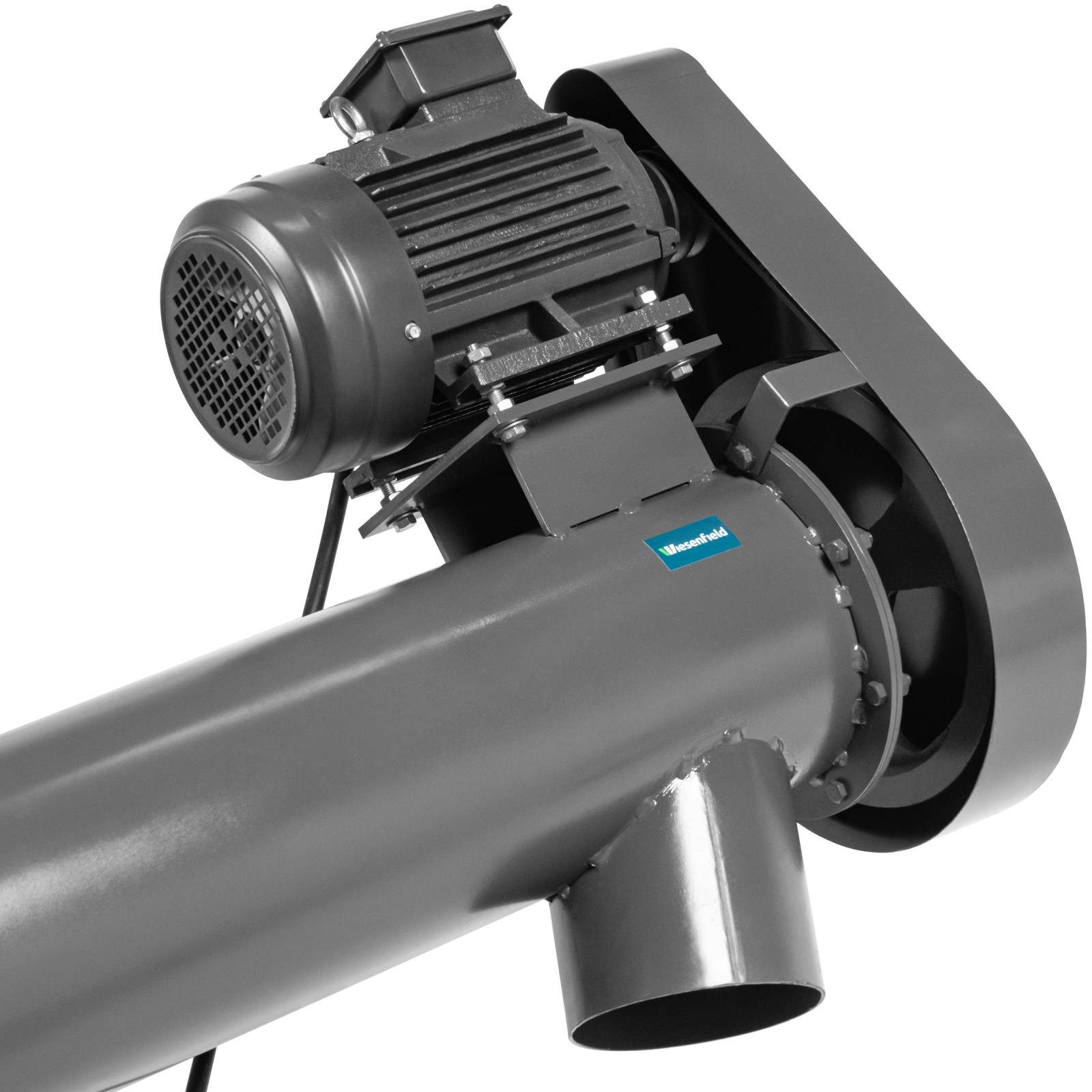 Wiesenfield Maschinen-Führungsschiene Förderschnecke 1000 kg/h Höhe: 125 – 175 cm 4 Räder 2200 W 400V, 805.0x805 mm, 400 V