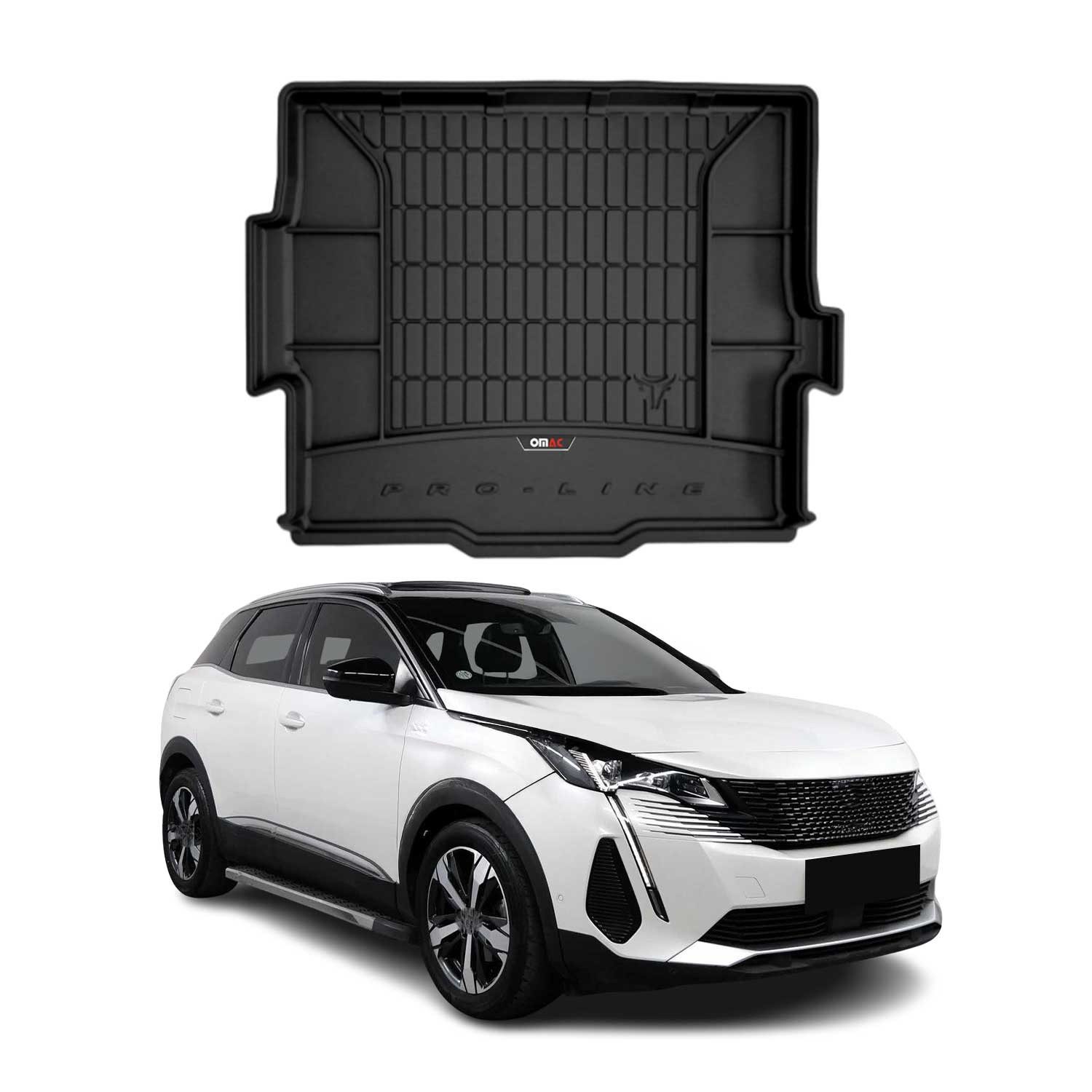 Kofferraummatte OMAC Kofferraumwanne für Peugeot 3008 2016-2025 TPE Schwarz