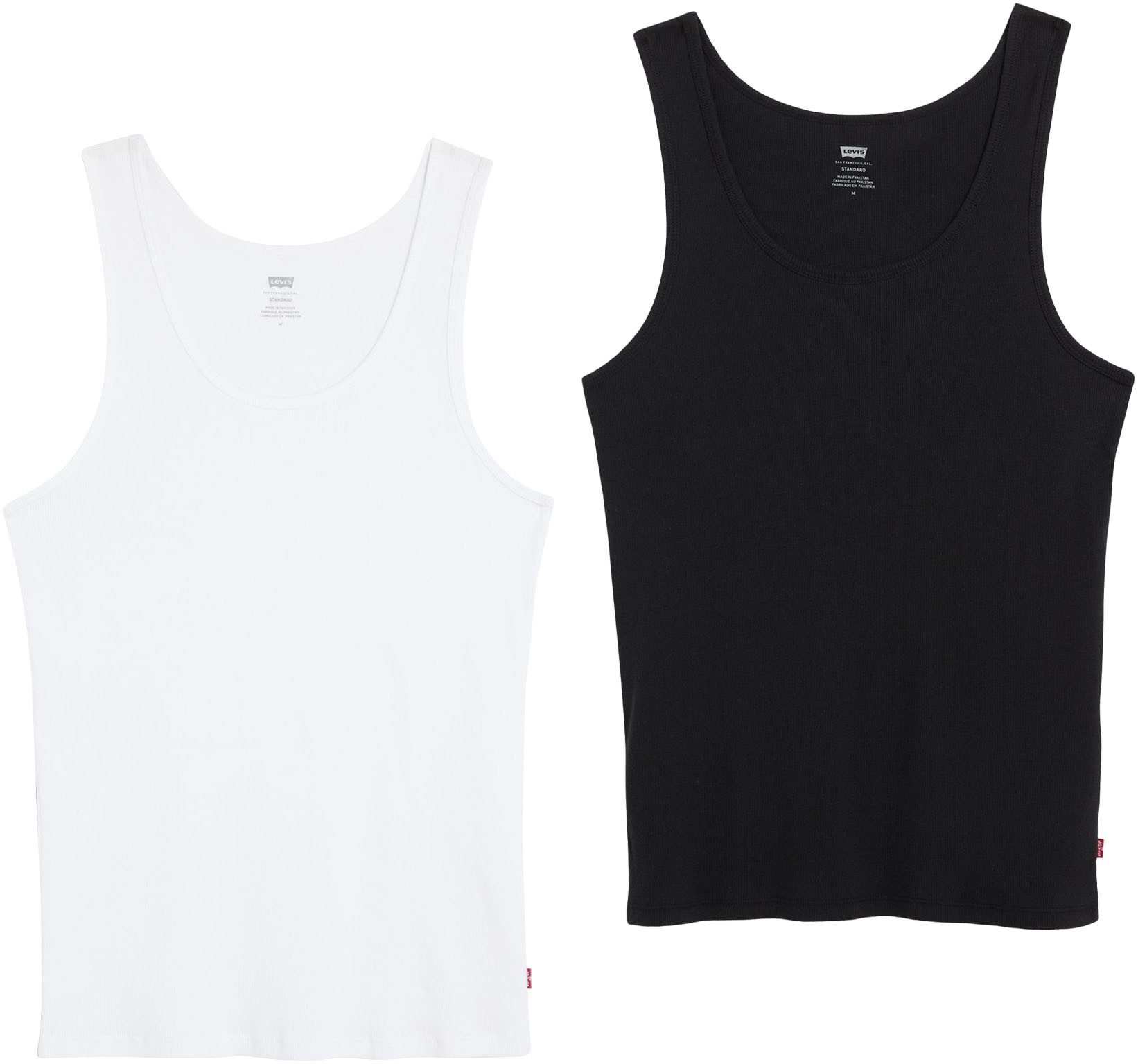 Levi's® Ripptanktop Pride Rib Tank - 2 Pack (Packung, 2-tlg., 2er) in Schwa günstig online kaufen