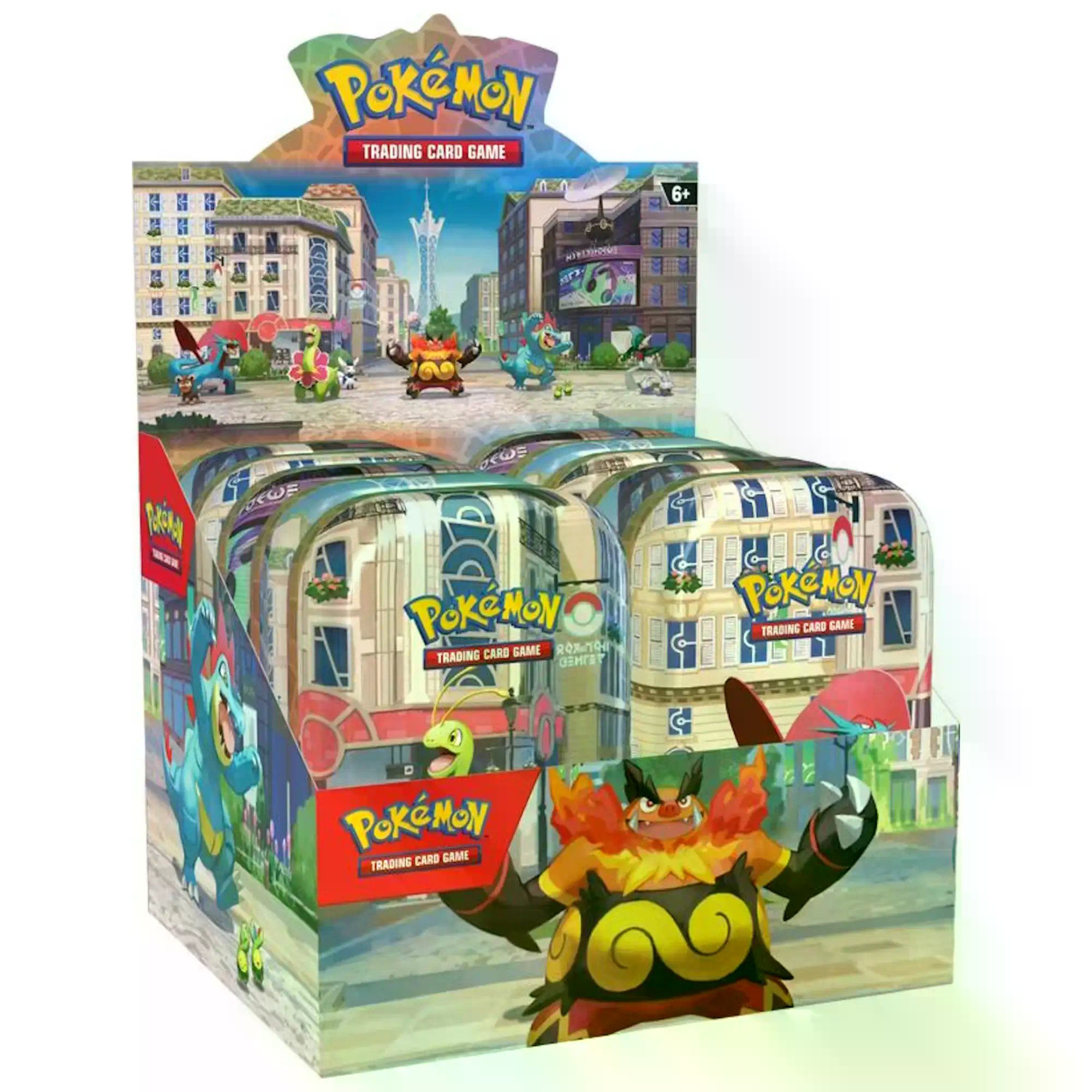 The Pokémon Company Sammelkarte Pokémon Illumina City Mini-Tin Display DE