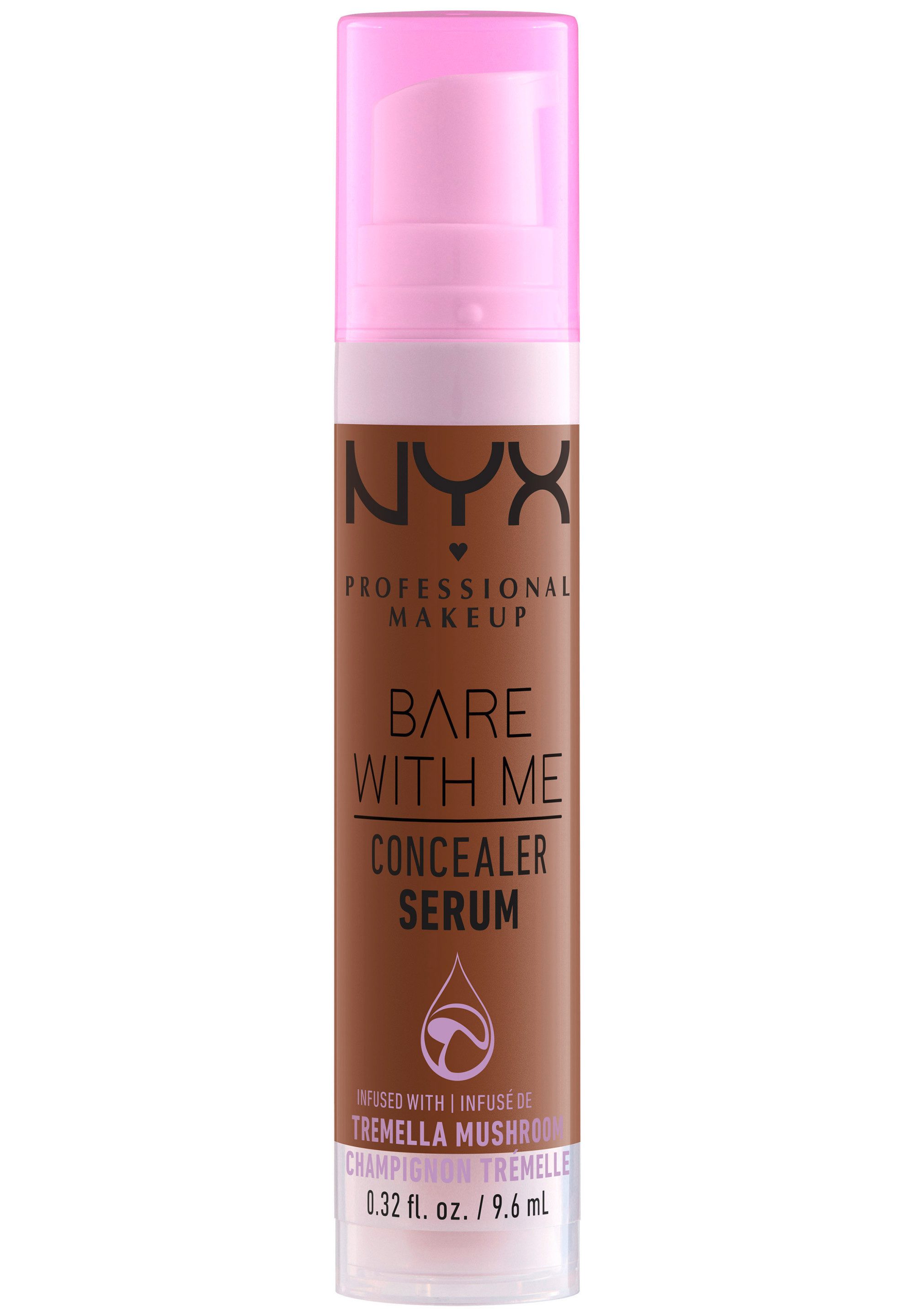 NYX PROFESSIONAL MAKEUP Concealer BARE WITH ME CONALER SERUM, mittlere Deckkraft, kaschiert, rote oder entzündete Hautstellen