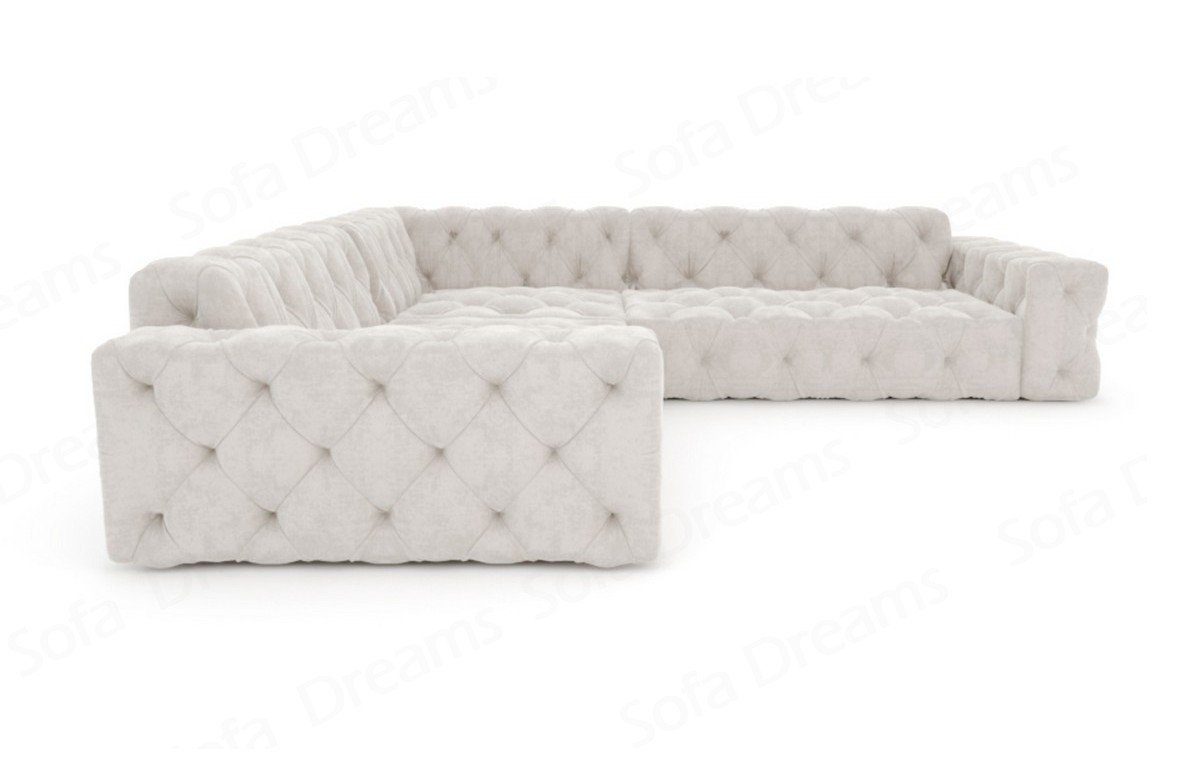 Sofa Dreams Ecksofa Stoff Sofa Polsterecksofa Menorca L Form Eckcouch Samtsofa Stoffsofa, Loungesofa