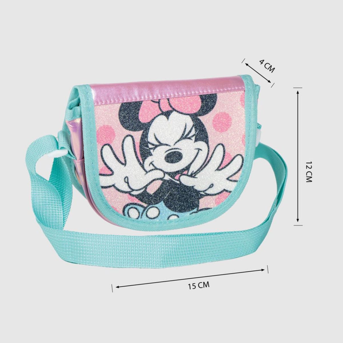 Cerda Schultertasche Disney Minnie Schultertasche Kleine Umhängetasche für Mädchen