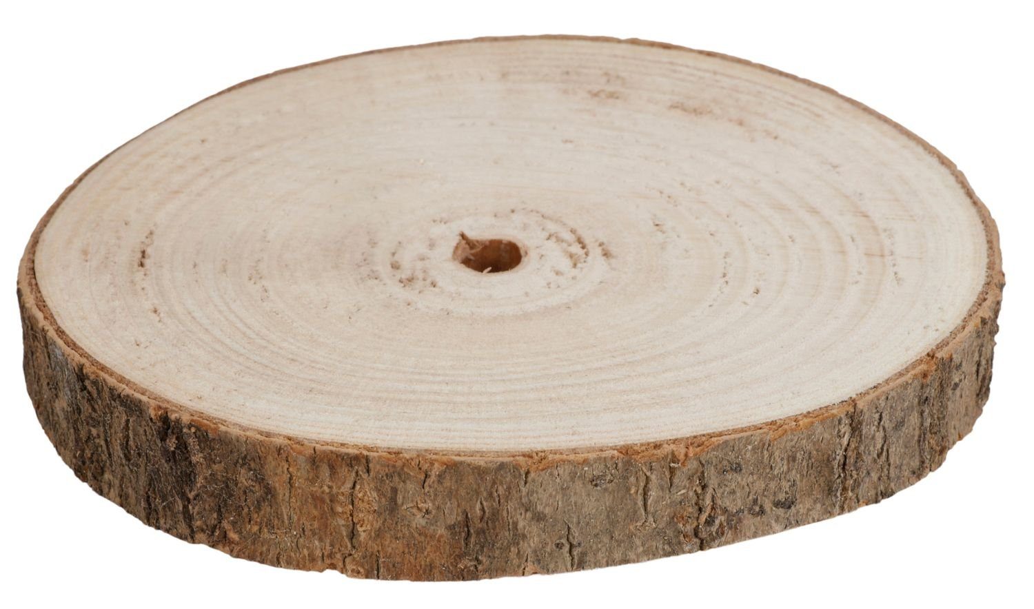 Adventskerze Baumstammscheibe 20cm zum Basteln Holzscheibe Gesteckunterlage