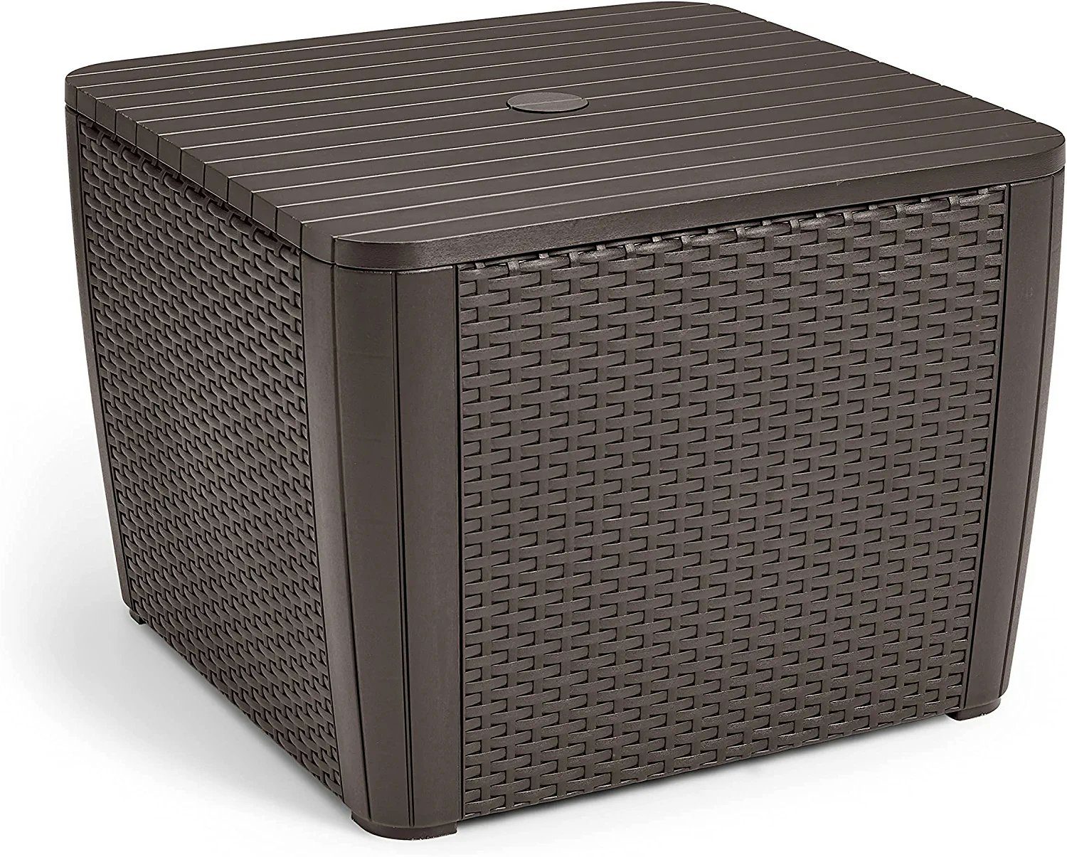 Keter Gartenbox Schirmständer Abdeckung/ Beistelltisch für günstig online kaufen