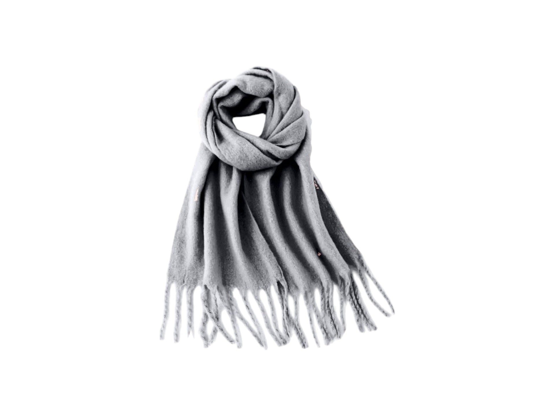 Schal Fransenschal Bouclé » Damenschal 210 x 40 cm