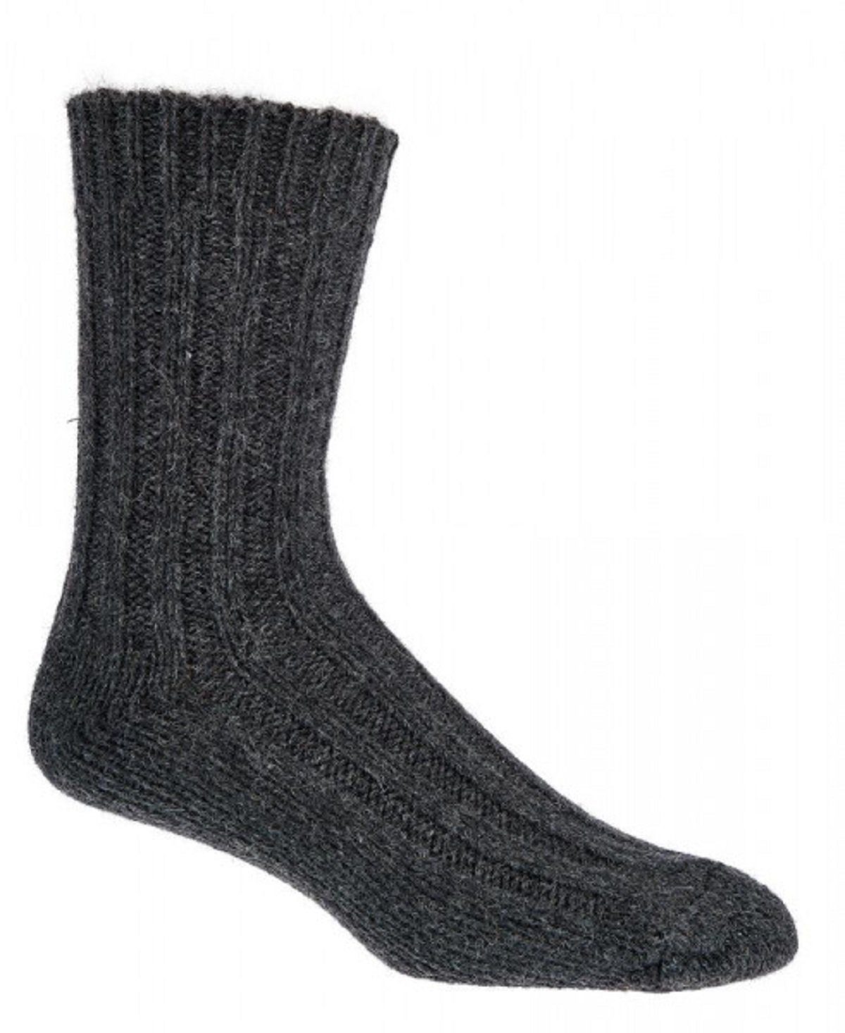 Socks 4 Fun Socken Fun 100% (2er-Pack, Socks Wollsocken Bündel 6519 Alpaka 4 2-Paar, Paar) 2er 2 antrazit mit