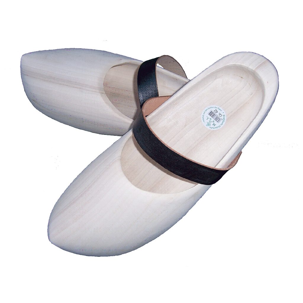 Holzschuh-Fabrik M. L. Münsterländer Holzschuhe mit Lederriemen Clog