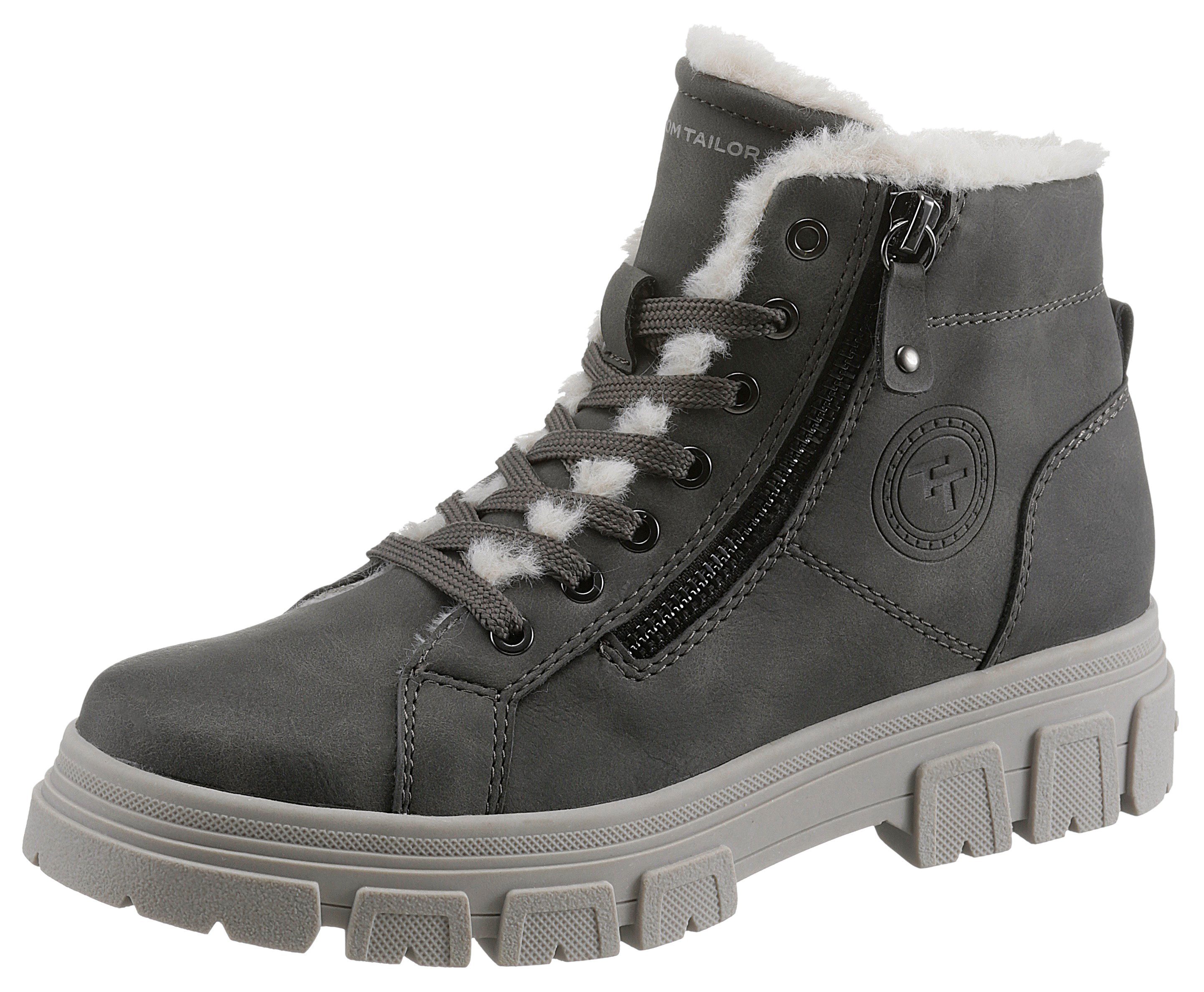TOM TAILOR Winterboots Plateauboots, Winterboots mit Zierreißverschluss