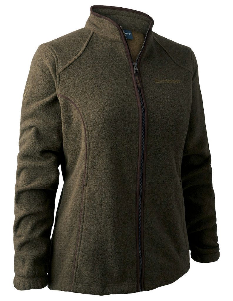 Deerhunter Outdoorjacke DEERHUNTER Fleece Jacke Lady Josephine Graphite Green