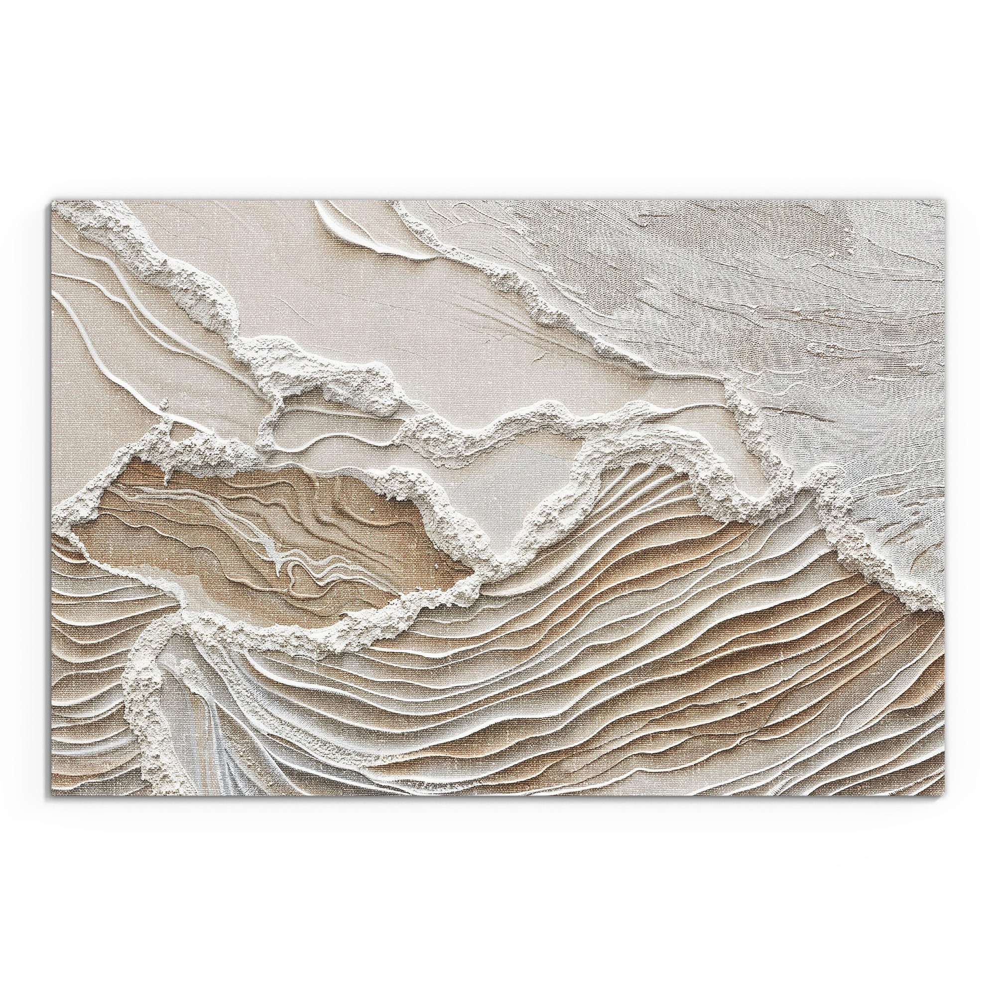 DEQORI Leinwandbild 'Sandwellenzauber', 'Sandwellenzauber', Hybrid Leinwand günstig online kaufen