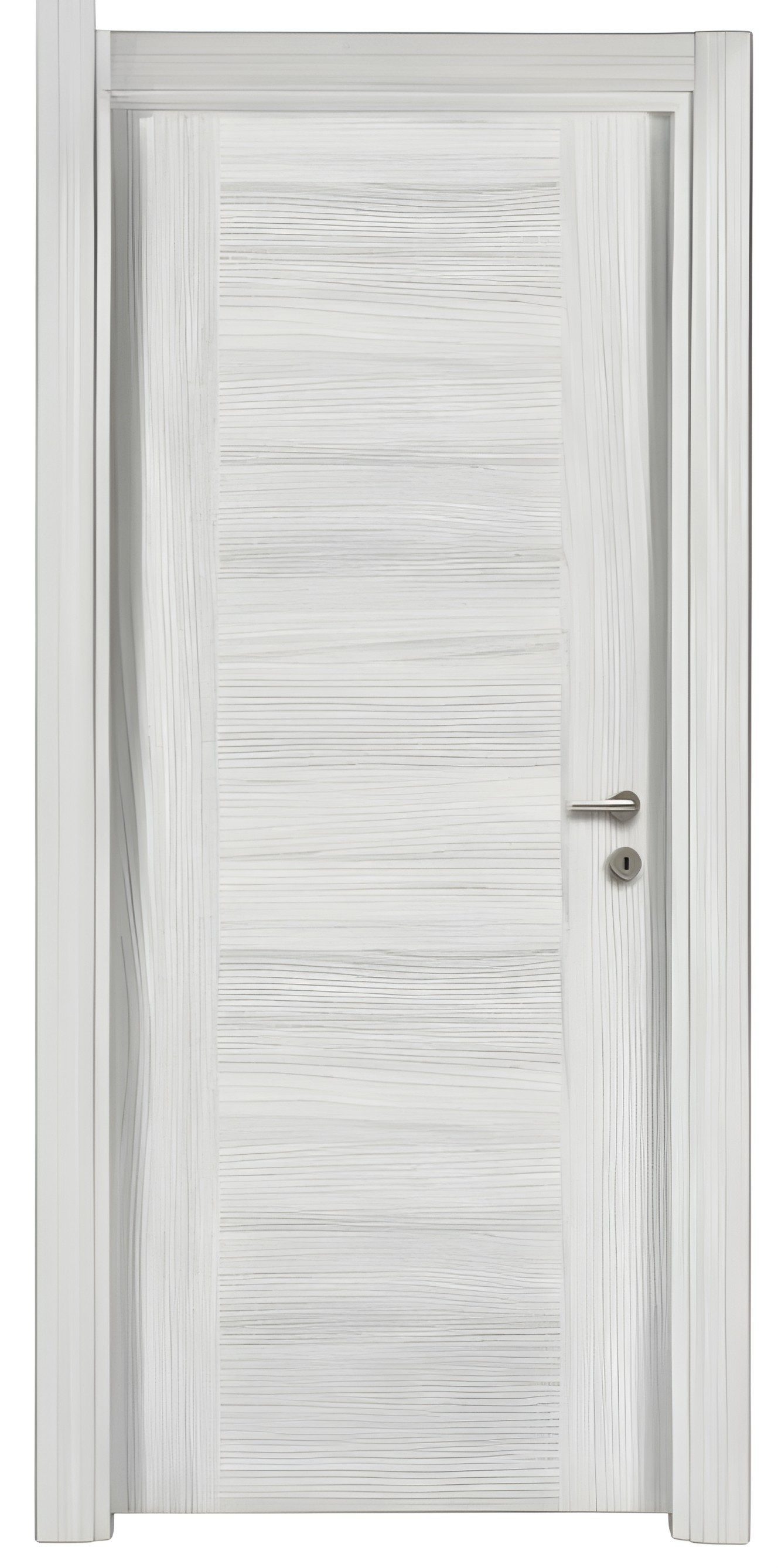 Xlmoebel Zimmertür Stilvolle hellgraue Designer Haustür aus hochwertigem Material, Made in Europa