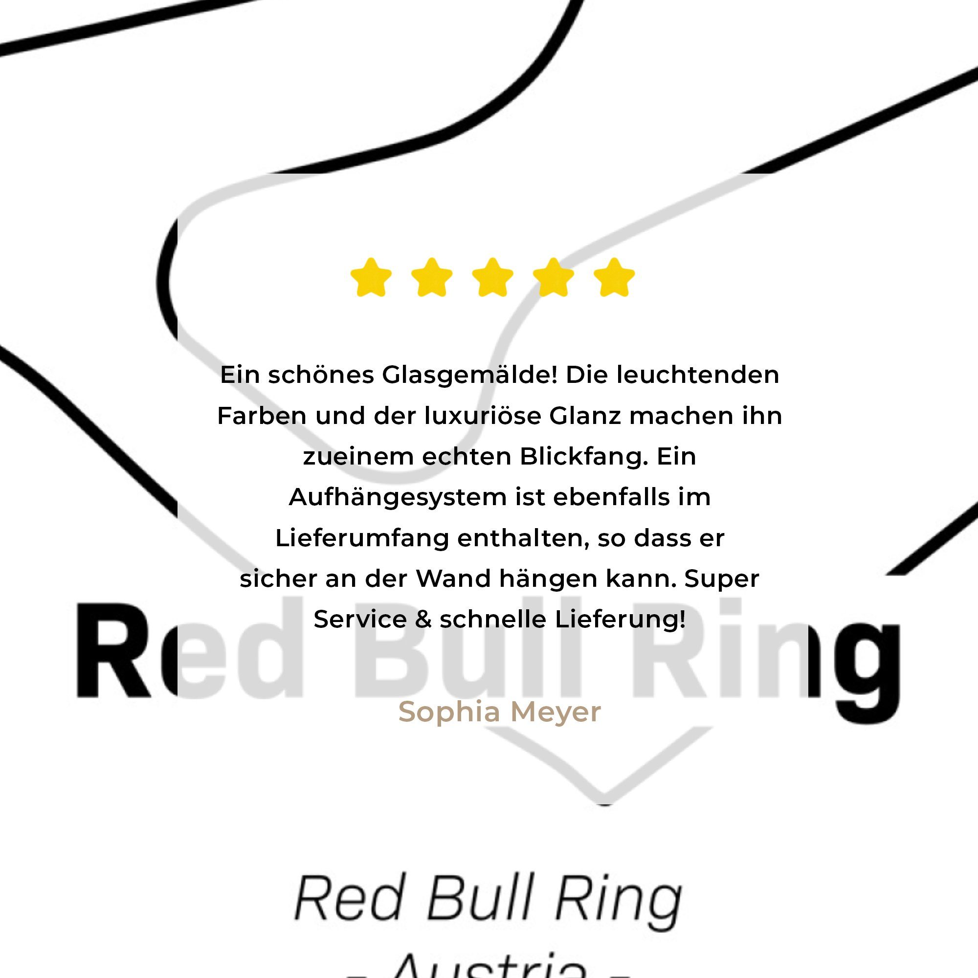 MuchoWow Acrylglasbild Red Bull Ring Glasbilder - Wanddekoration auf Bilder - Foto Rennstrecke, - St), auf (1 Formel Glas 1 Glas Wandbild - 