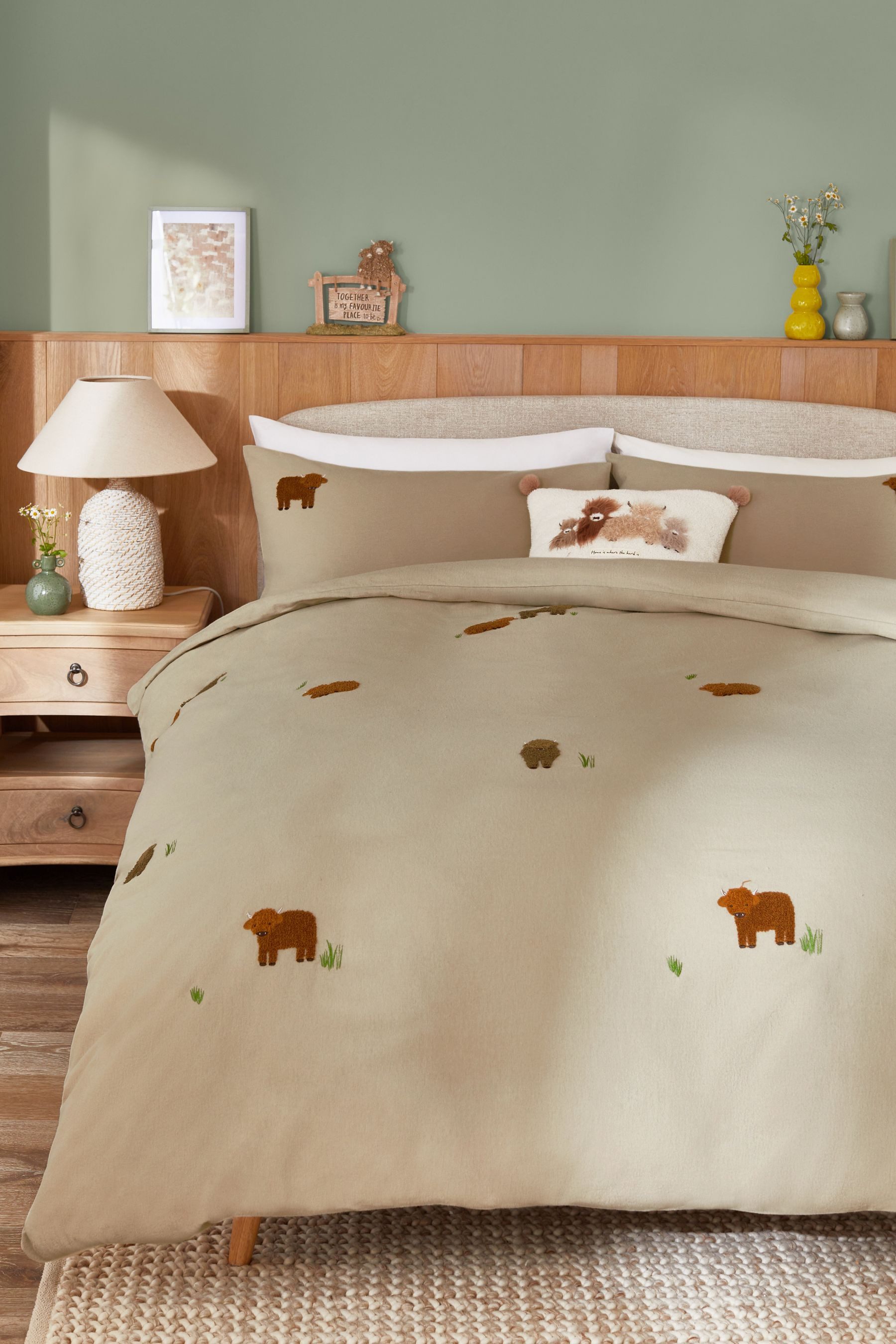Next Bett-Set Getuftete Hamish Bettgarnitur aus 100 % Baumwolle, Bezug: Bau günstig online kaufen