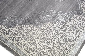 Teppich Designer Teppich Orientteppich in Grau Beige, TeppichHome24, rechteckig