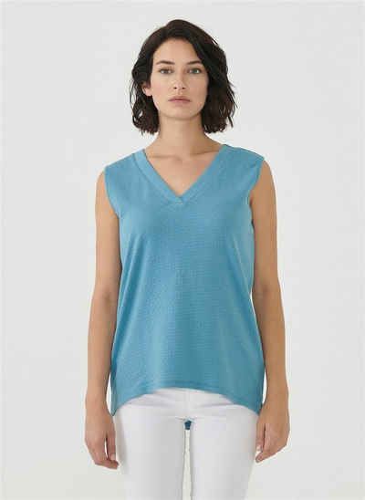 ORGANICATION 2-in-1-Top Women's Tank Top in Petrol Blue