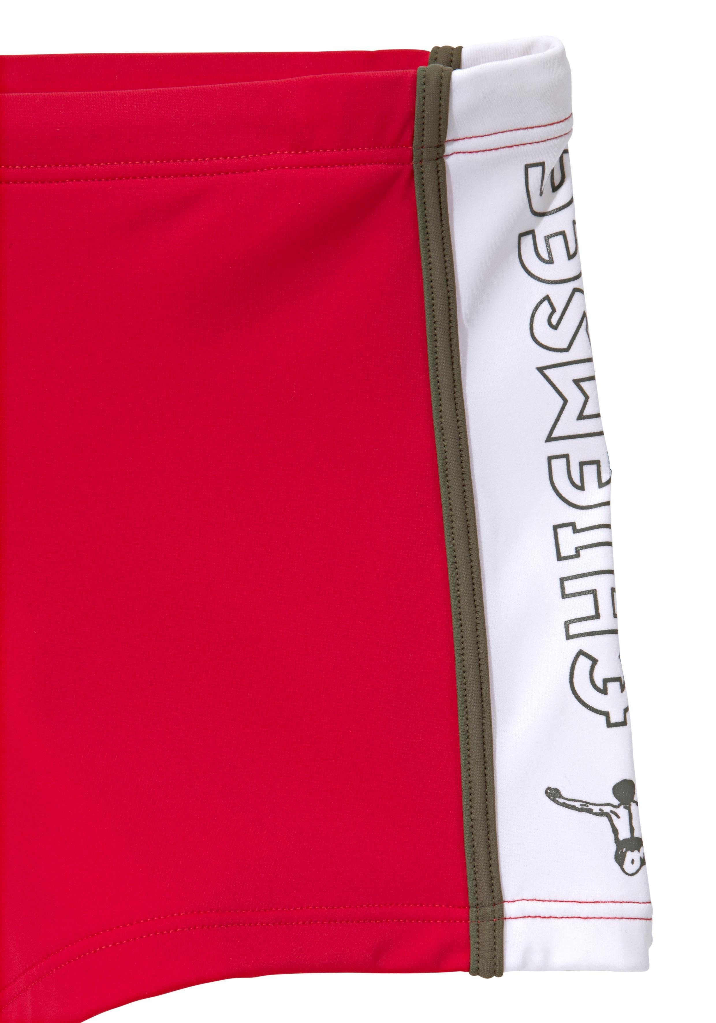 Chiemsee Boxer-Badehose mit Kontrasteinsätzen